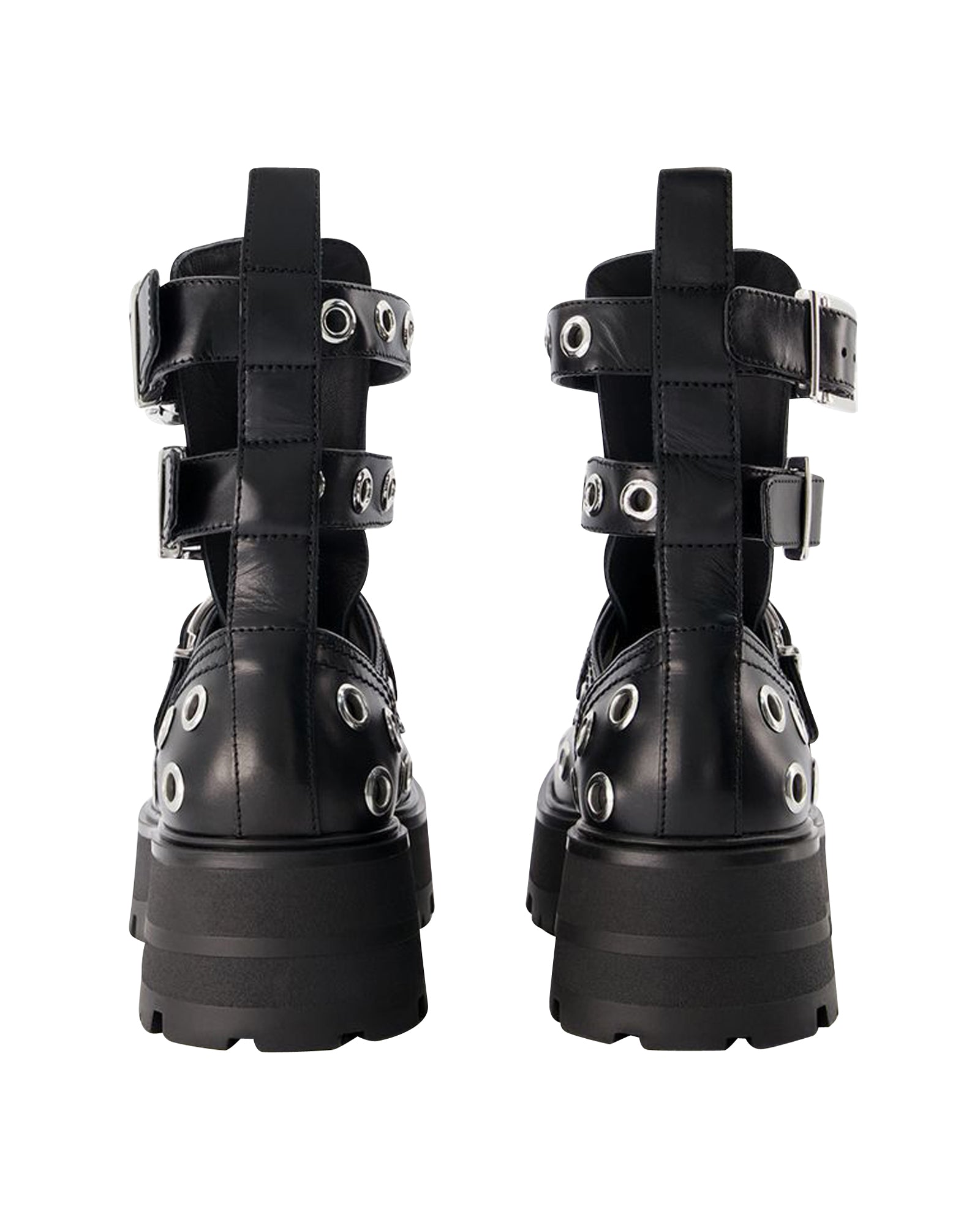 Ankle Boots - Alexander Mcqueen - Black/White - Leather