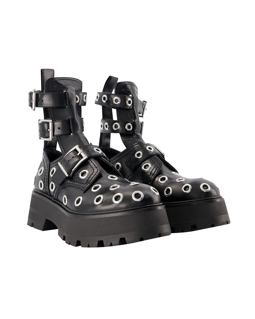 Ankle Boots - Alexander Mcqueen - Black/White - Leather