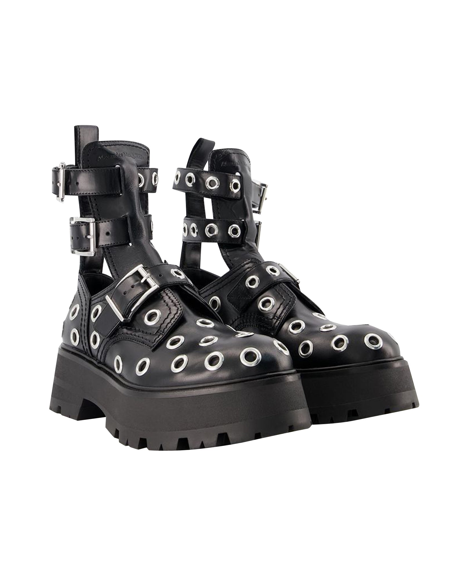 Ankle Boots - Alexander Mcqueen - Black/White - Leather