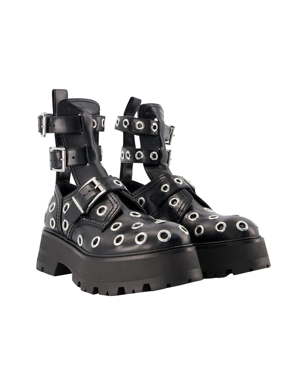 Ankle Boots - Alexander Mcqueen - Black/White - Leather