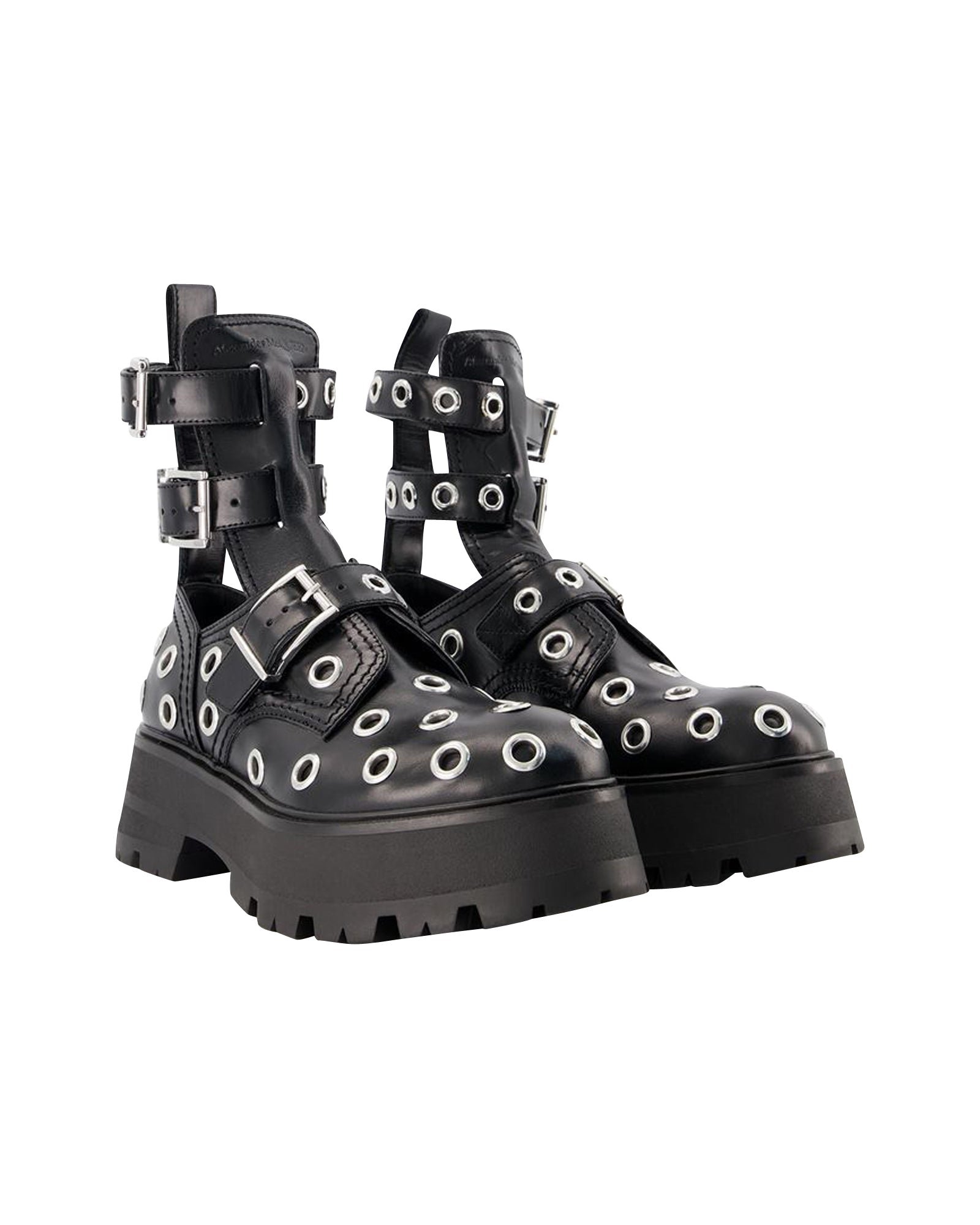 Ankle Boots - Alexander Mcqueen - Black/White - Leather
