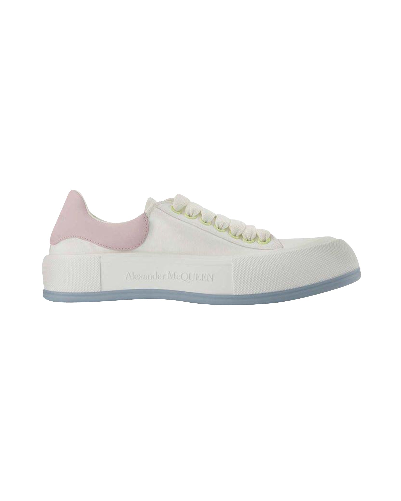 Oversized Sneakers - Alexander Mcqueen - White/Pink - Leather