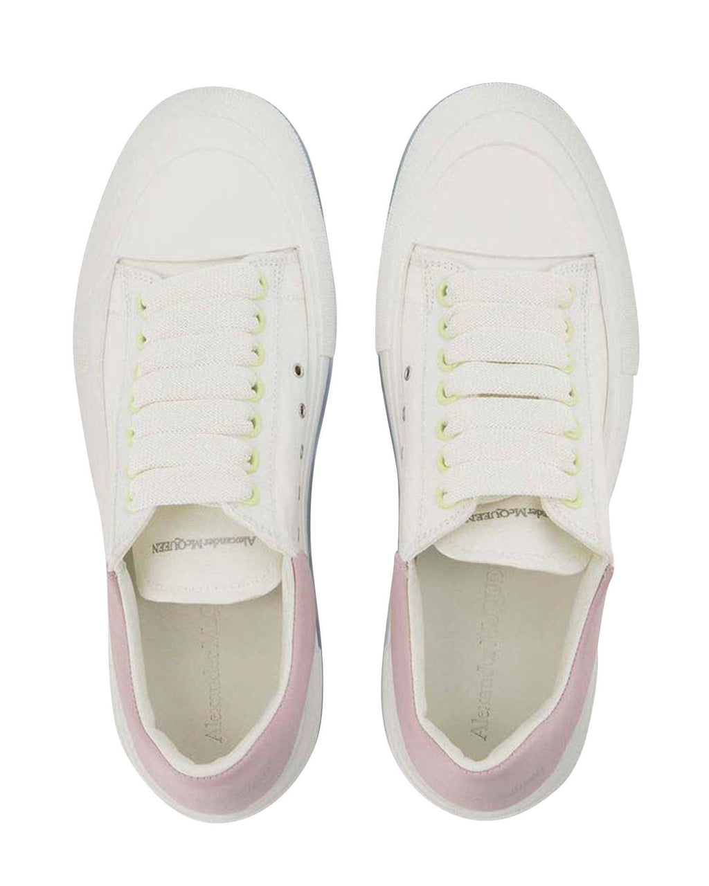 Oversized Sneakers - Alexander Mcqueen - White/Pink - Leather