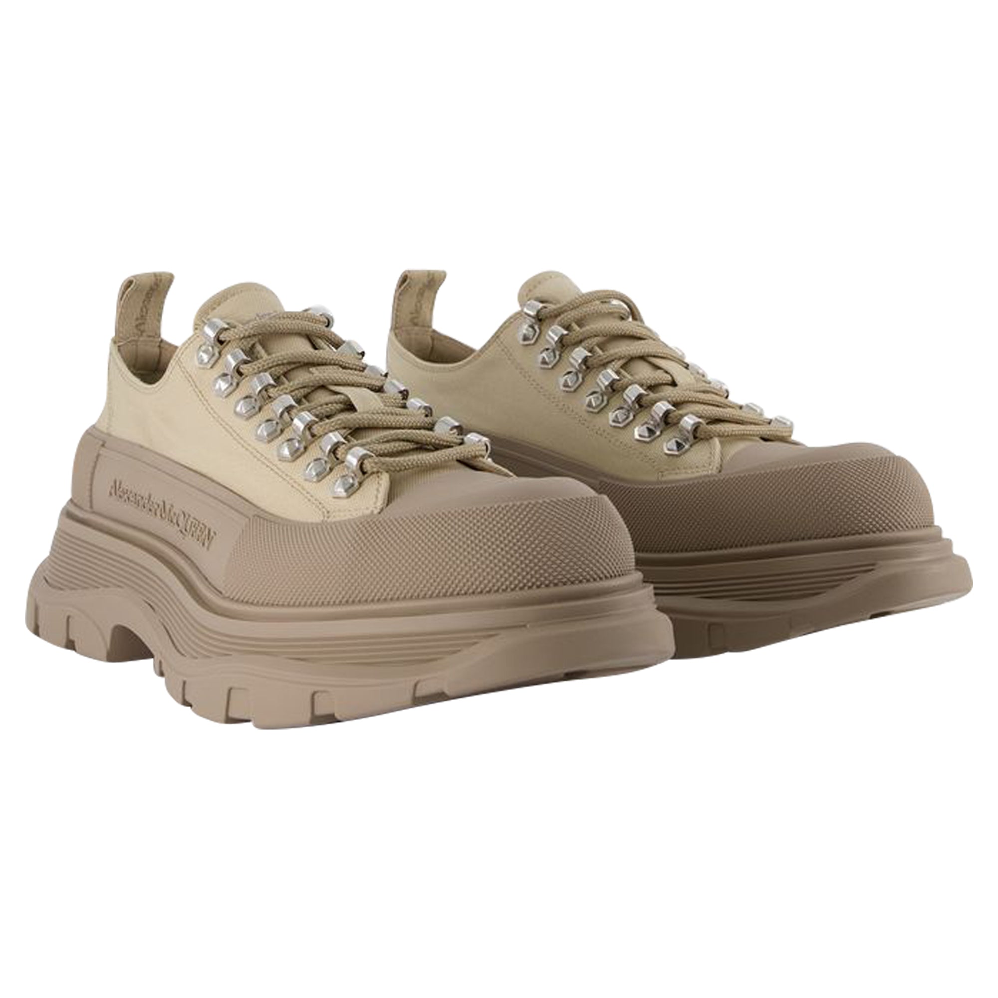 Tread Slick Sneakers - Alexander Mcqueen - Brown - Canvas