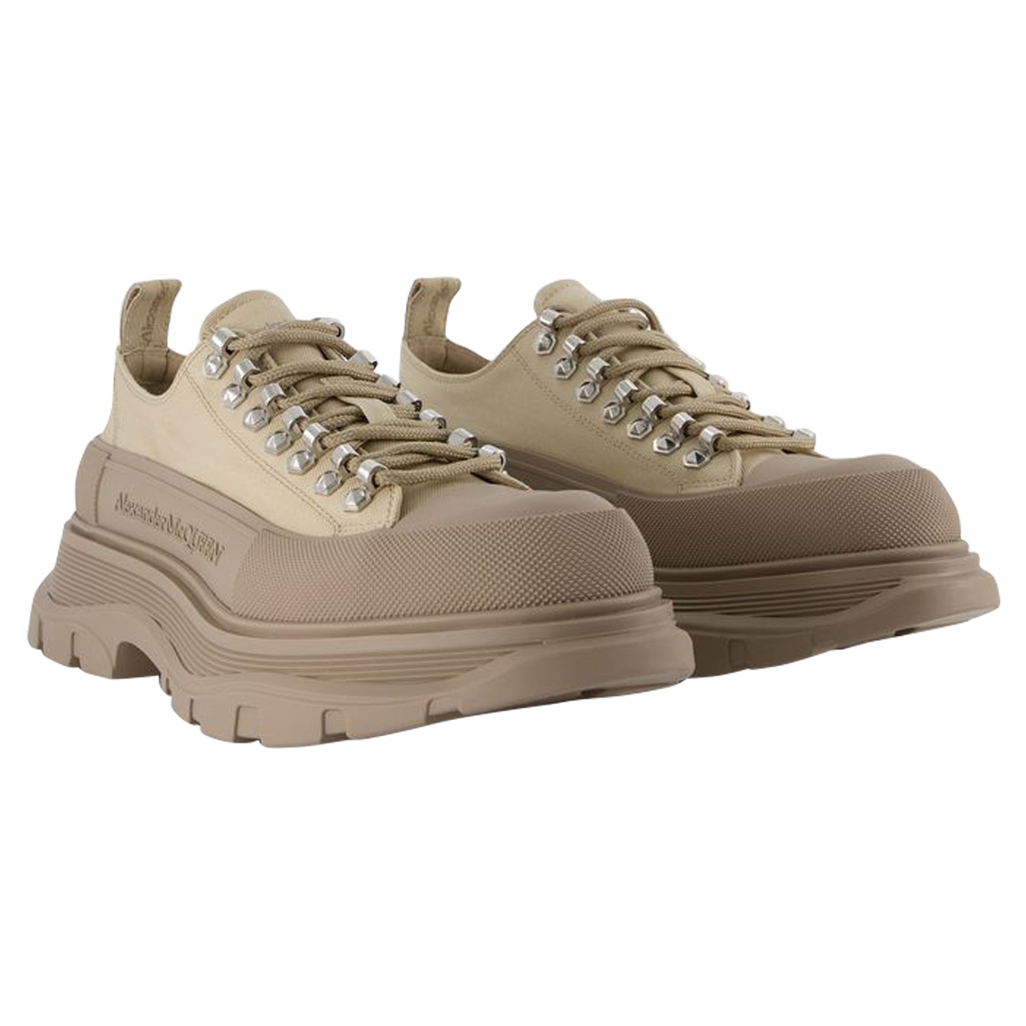 Tread Slick Sneakers - Alexander Mcqueen - Brown - Canvas