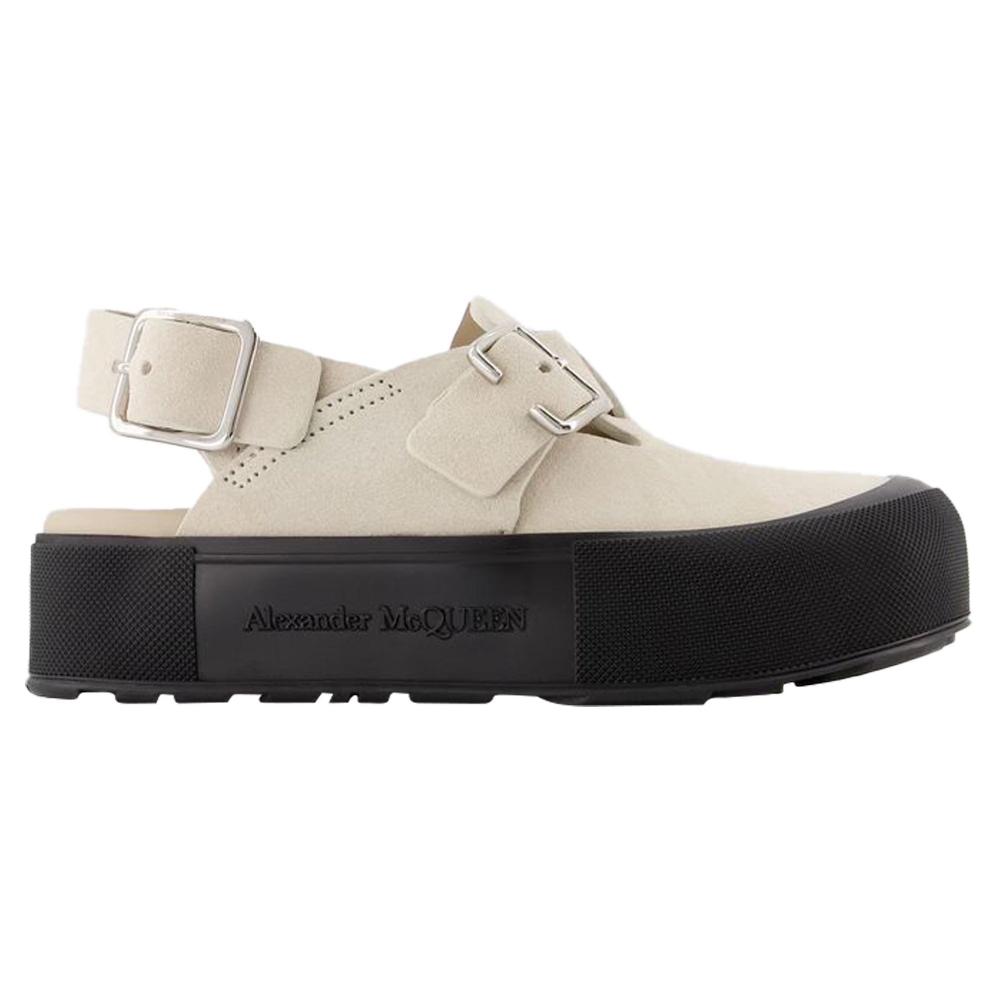 Oversize Flat Shoes - Alexander Mcqueen - Multi - Leather