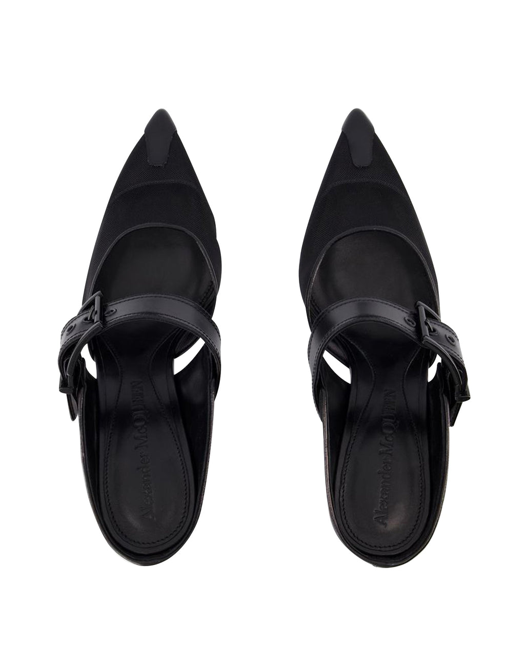 Punk Buckle Pumps - Alexander Mcqueen - Black - Leather