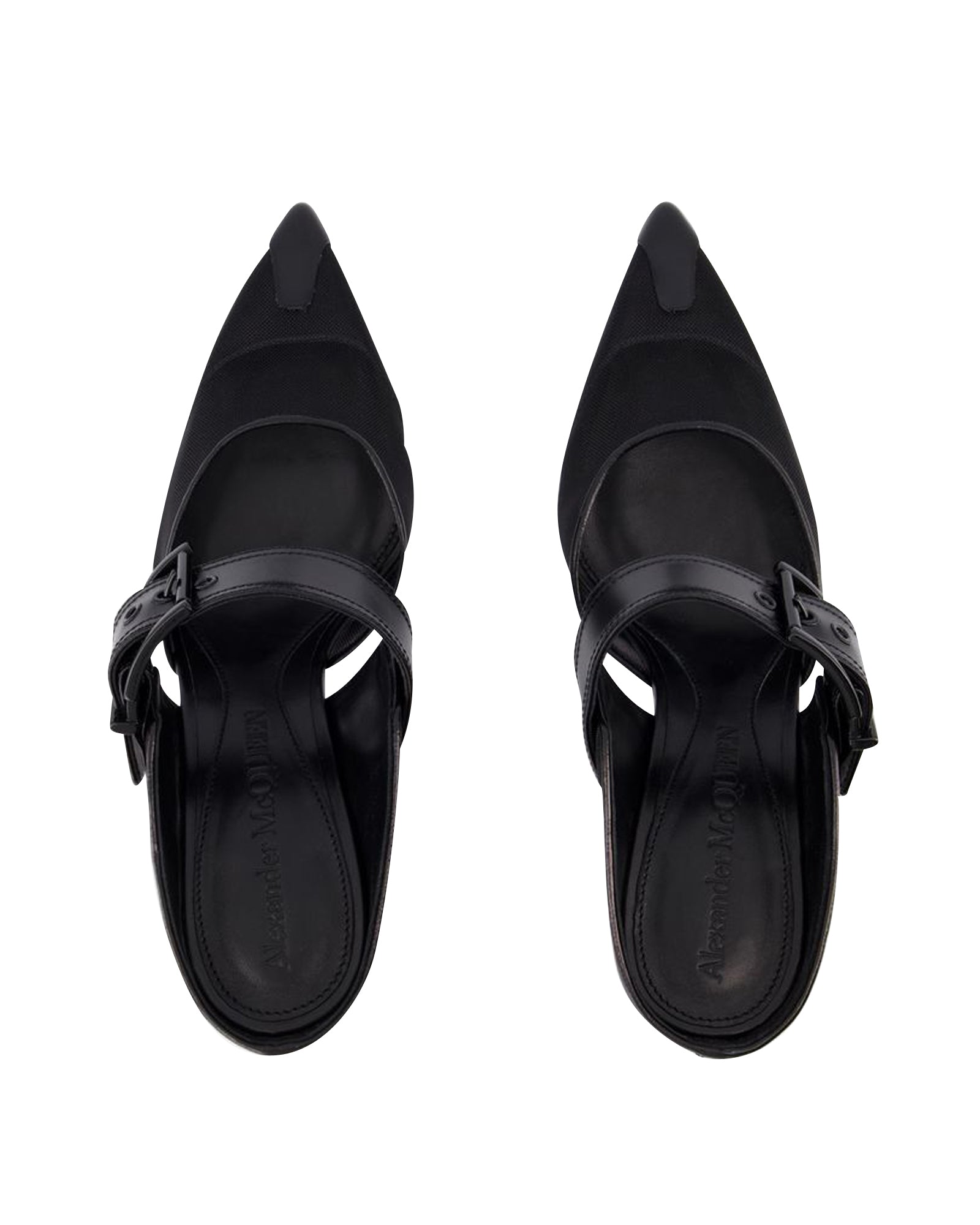 Punk Buckle Pumps - Alexander Mcqueen - Black - Leather