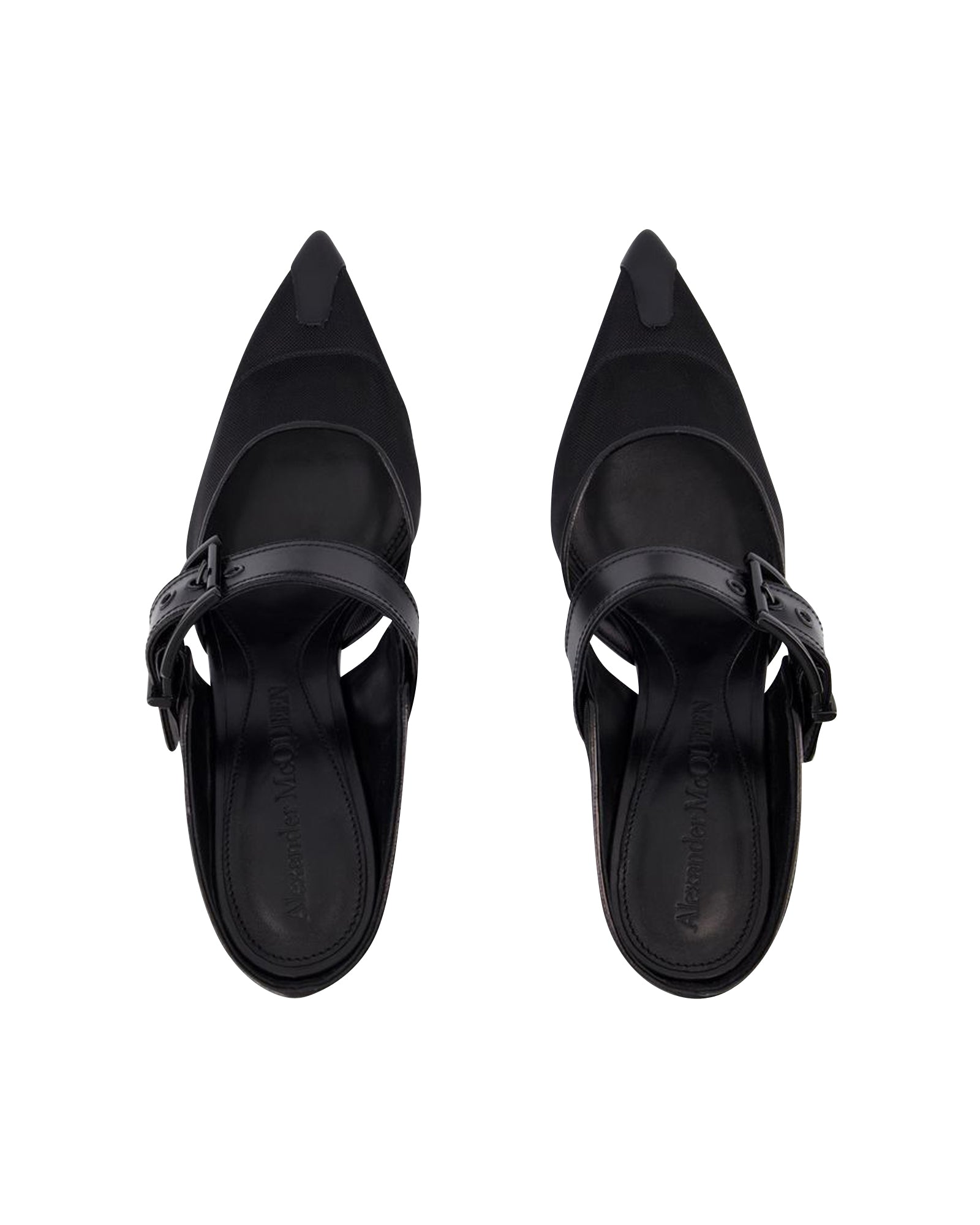 Punk Buckle Pumps - Alexander Mcqueen - Black - Leather