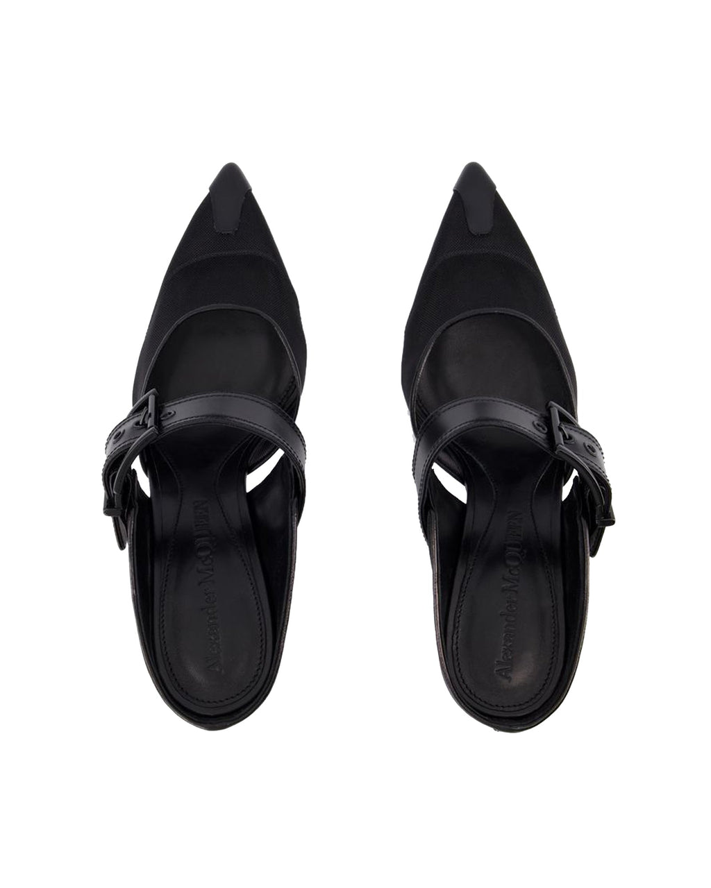 Punk Buckle Pumps - Alexander Mcqueen - Black - Leather