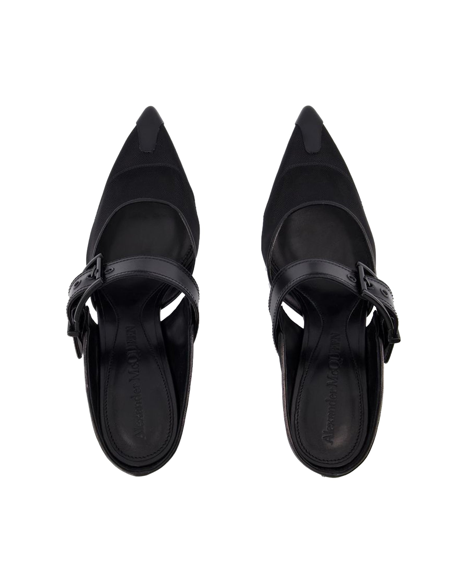 Punk Buckle Pumps - Alexander Mcqueen - Black - Leather