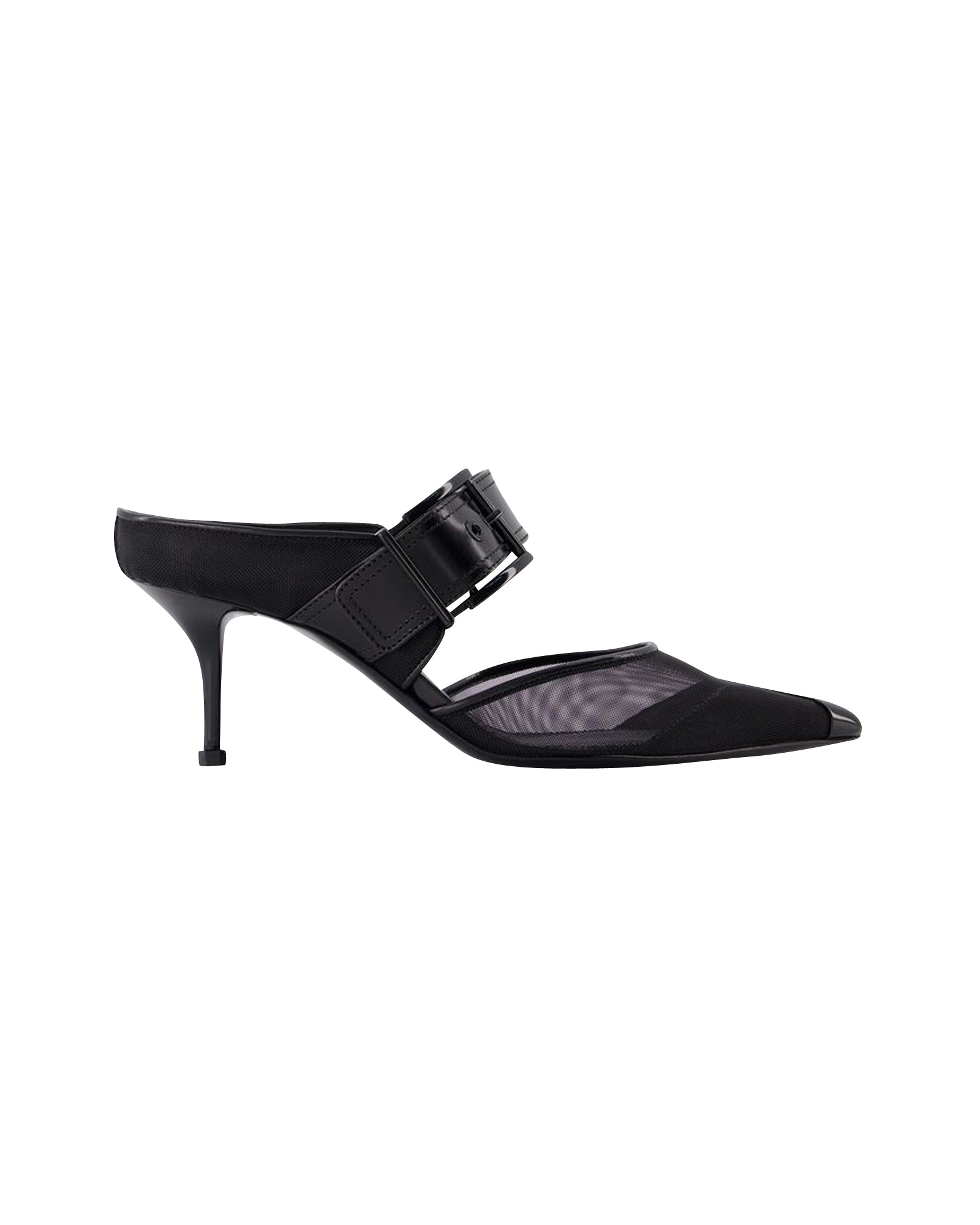 Punk Buckle Pumps - Alexander Mcqueen - Black - Leather