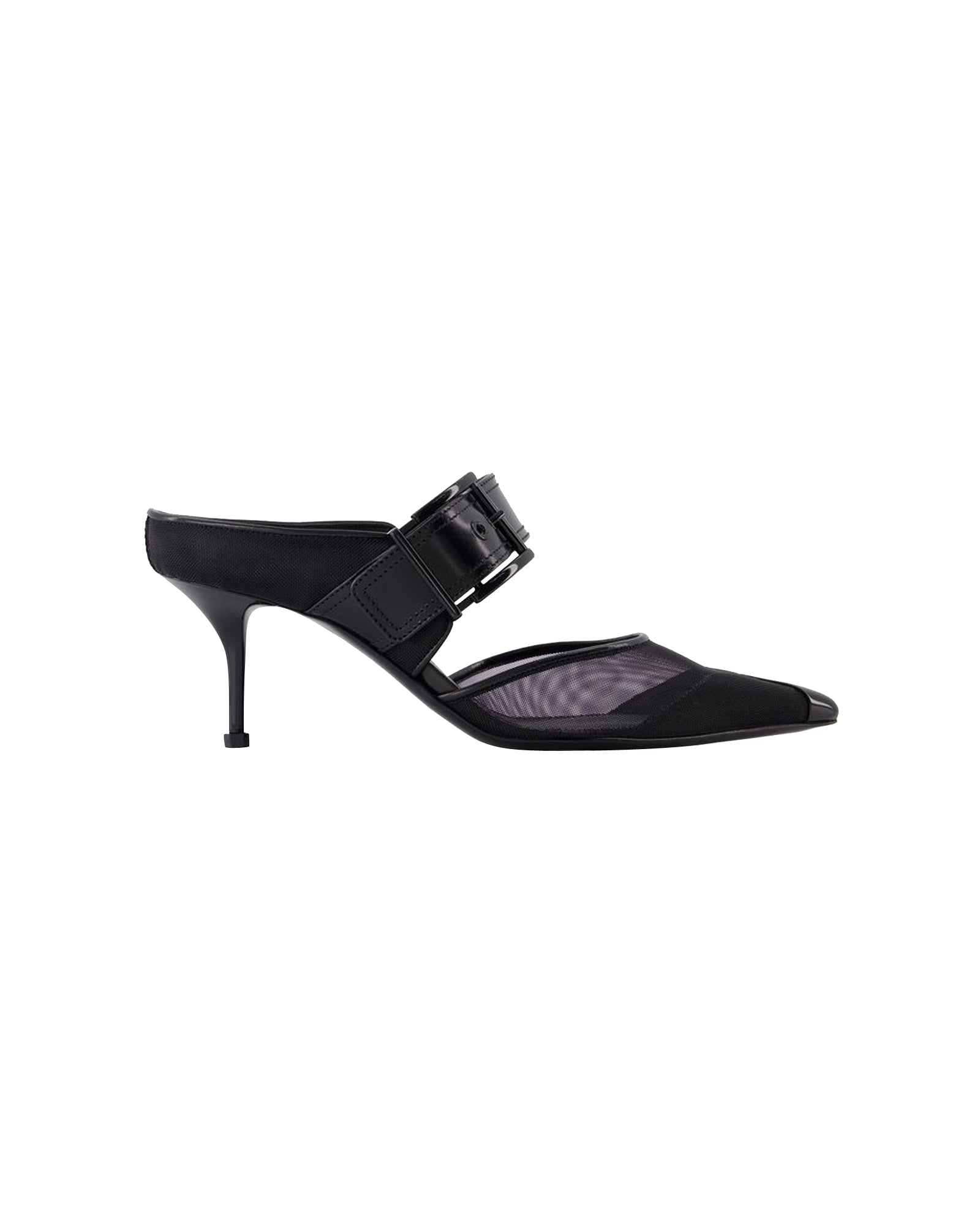 Punk Buckle Pumps - Alexander Mcqueen - Black - Leather
