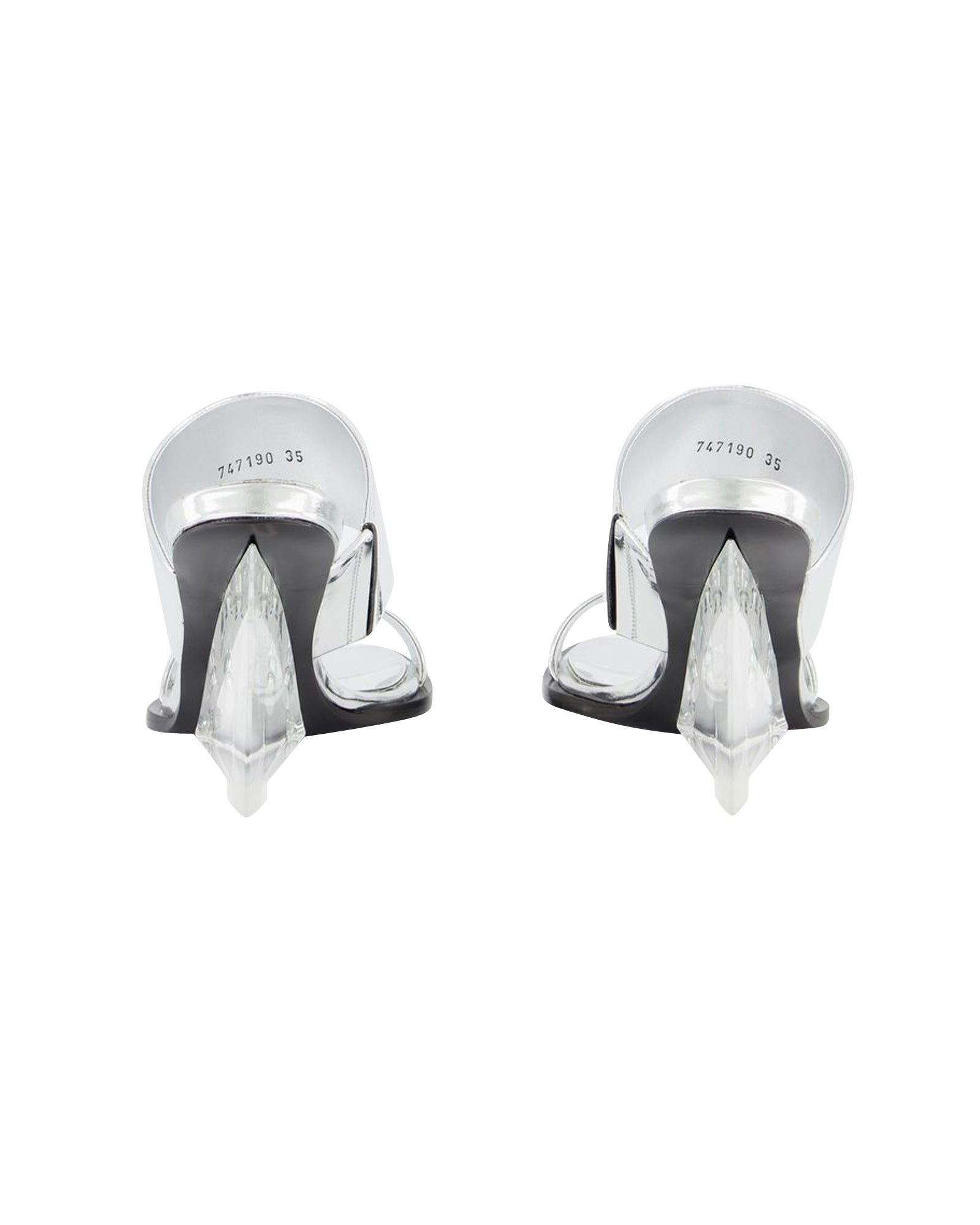 Sandals - Alexander Mcqueen - Silver - Leather