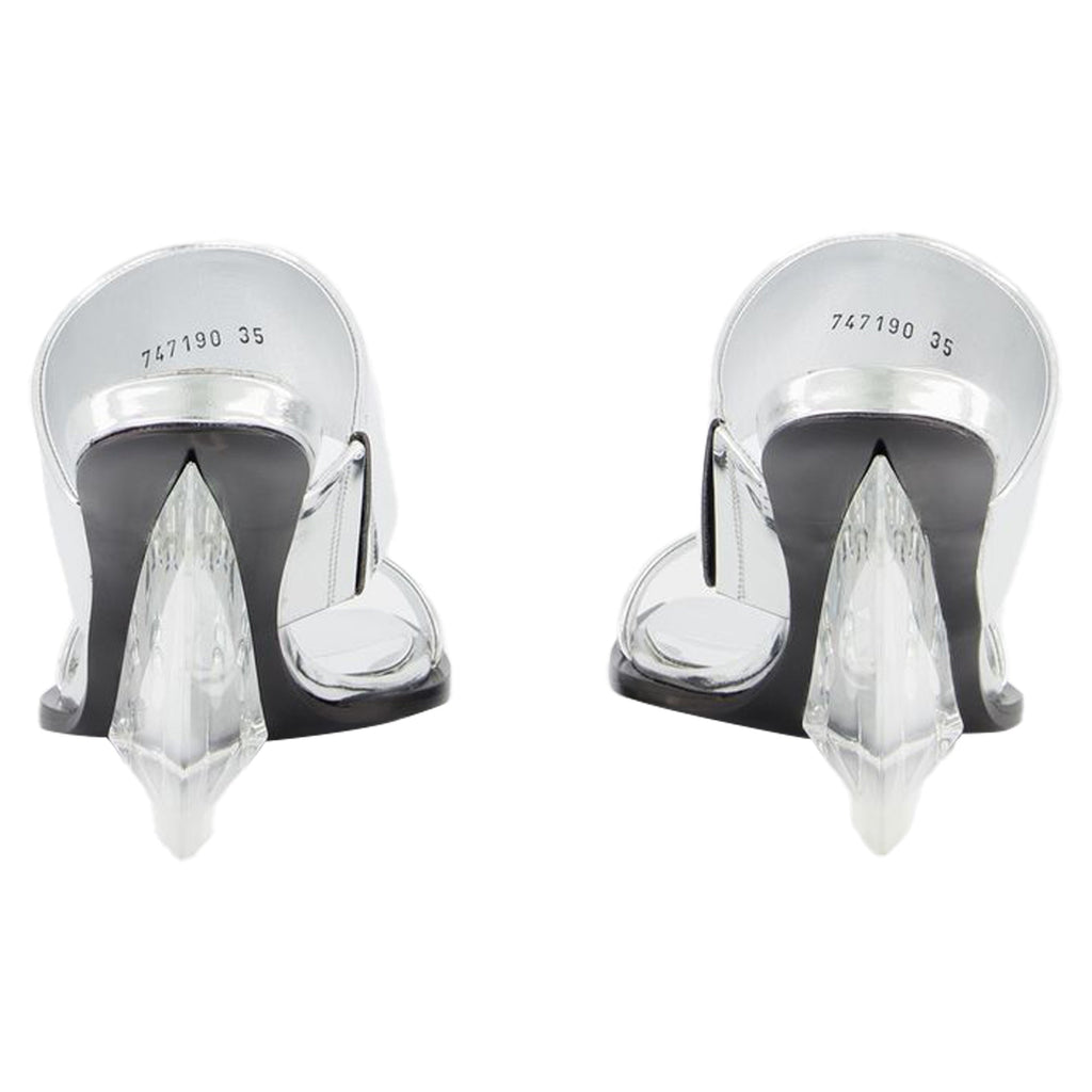 Sandals - Alexander Mcqueen - Silver - Leather
