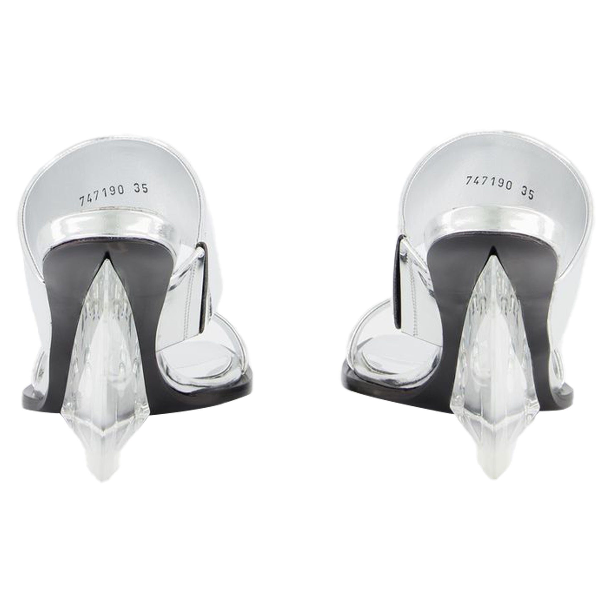 Sandals - Alexander Mcqueen - Silver - Leather
