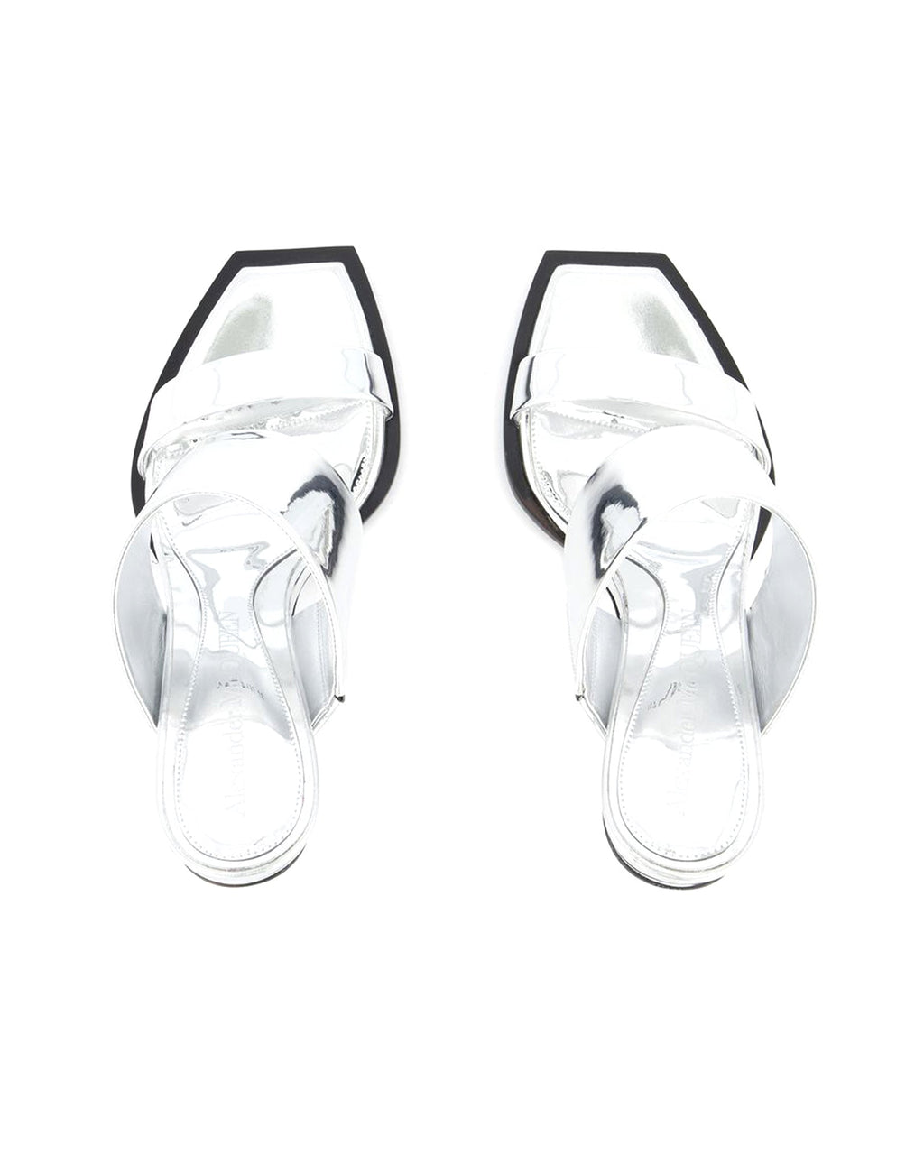 Sandals - Alexander Mcqueen - Silver - Leather