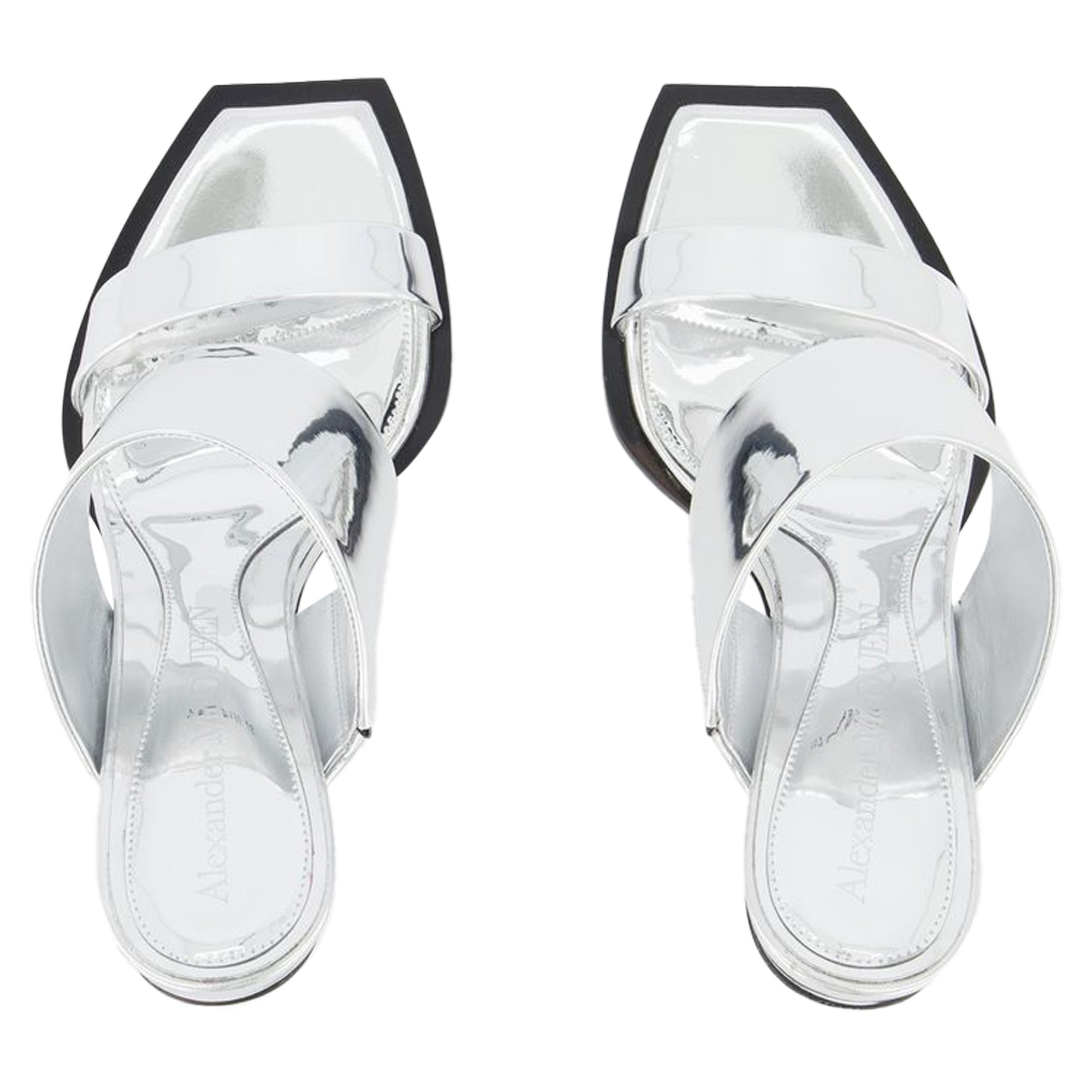 Sandals - Alexander Mcqueen - Silver - Leather