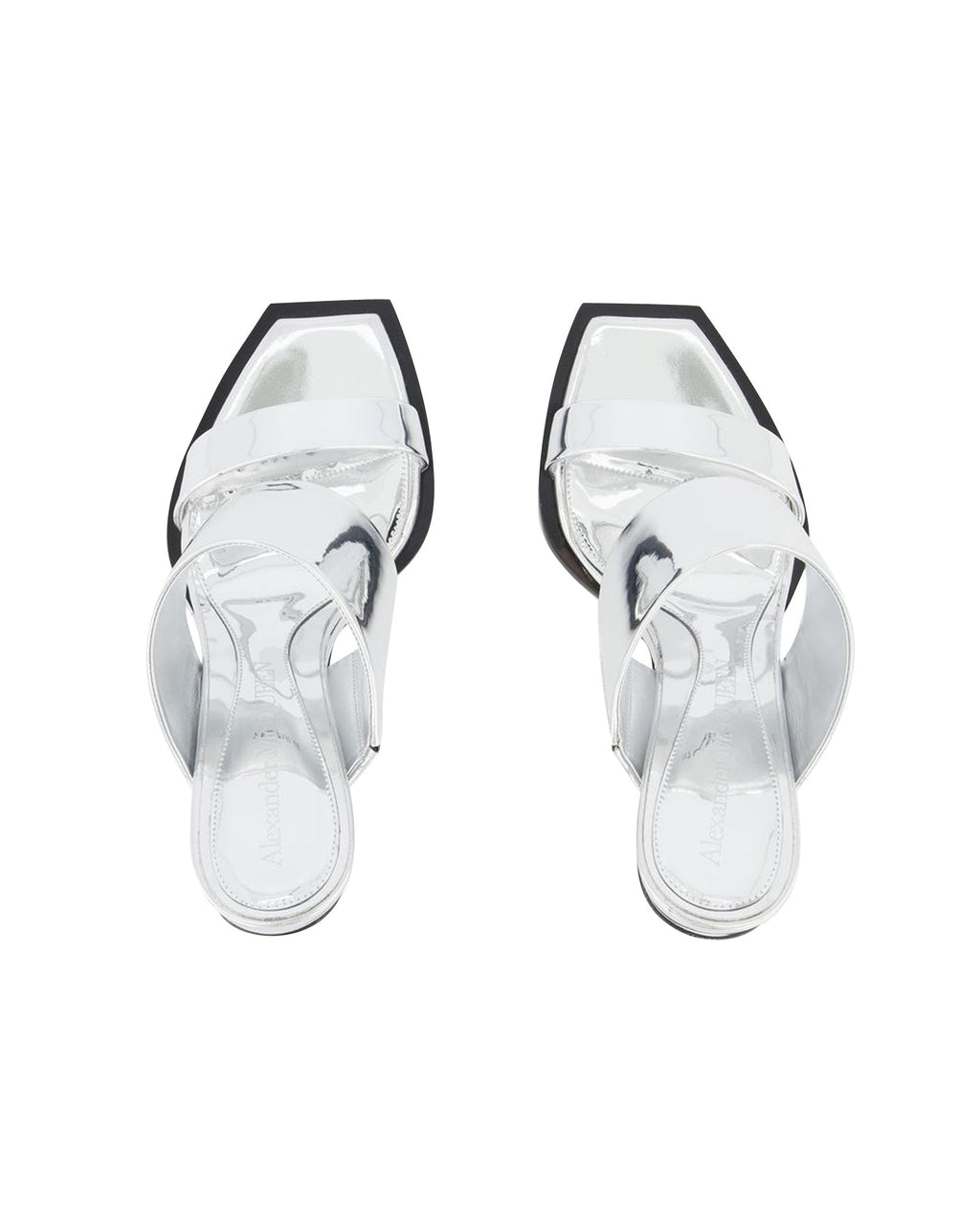 Sandals - Alexander Mcqueen - Silver - Leather