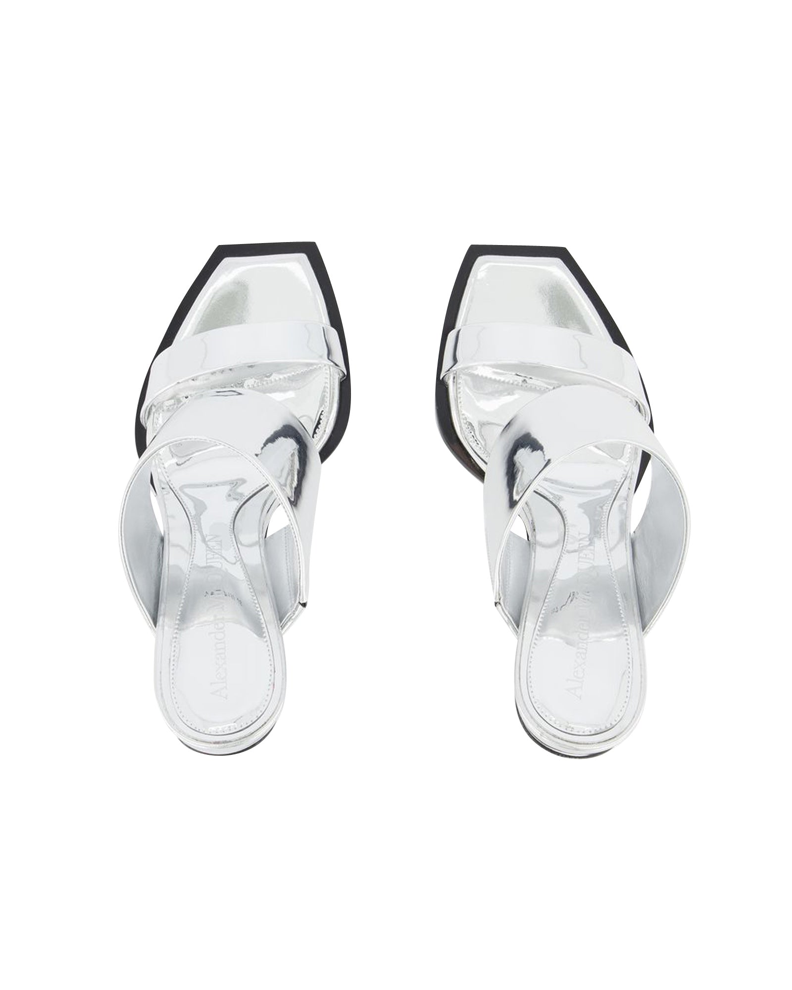 Sandals - Alexander Mcqueen - Silver - Leather