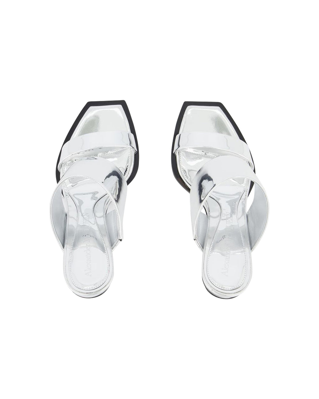 Sandals - Alexander Mcqueen - Silver - Leather