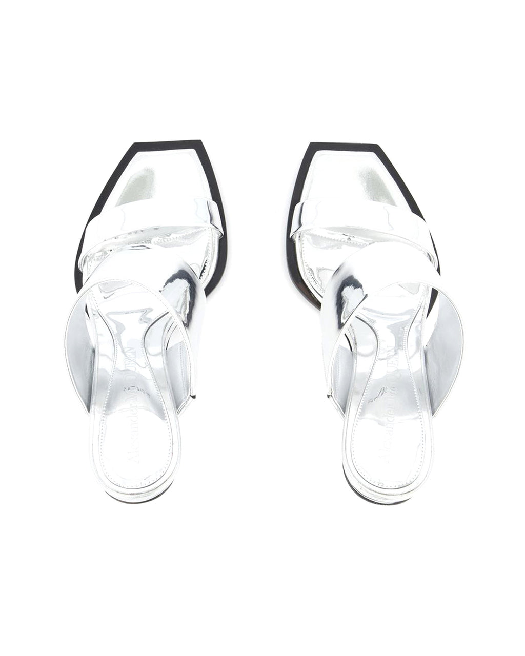 Sandals - Alexander Mcqueen - Silver - Leather