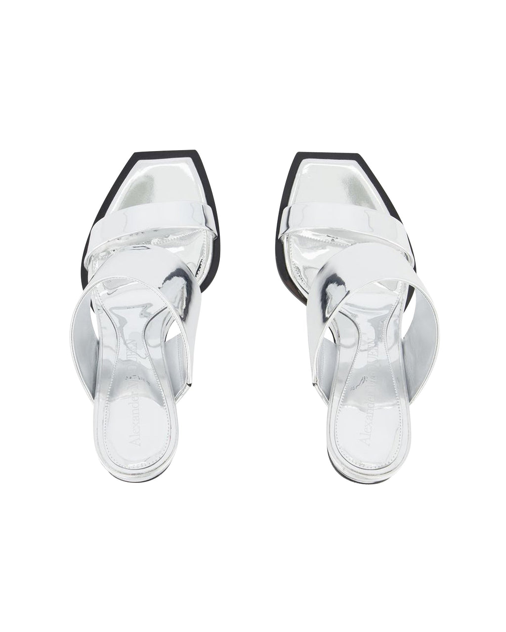 Sandals - Alexander Mcqueen - Silver - Leather