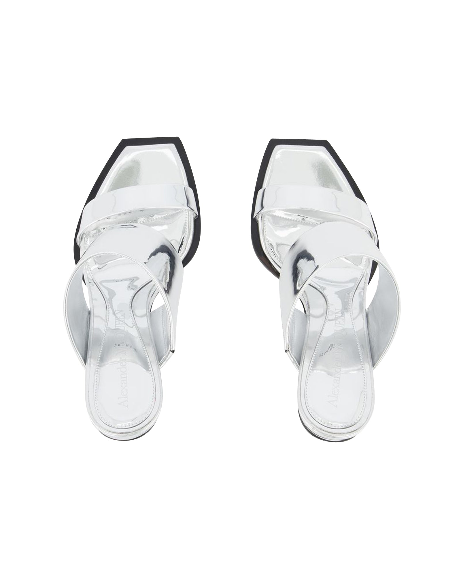 Sandals - Alexander Mcqueen - Silver - Leather
