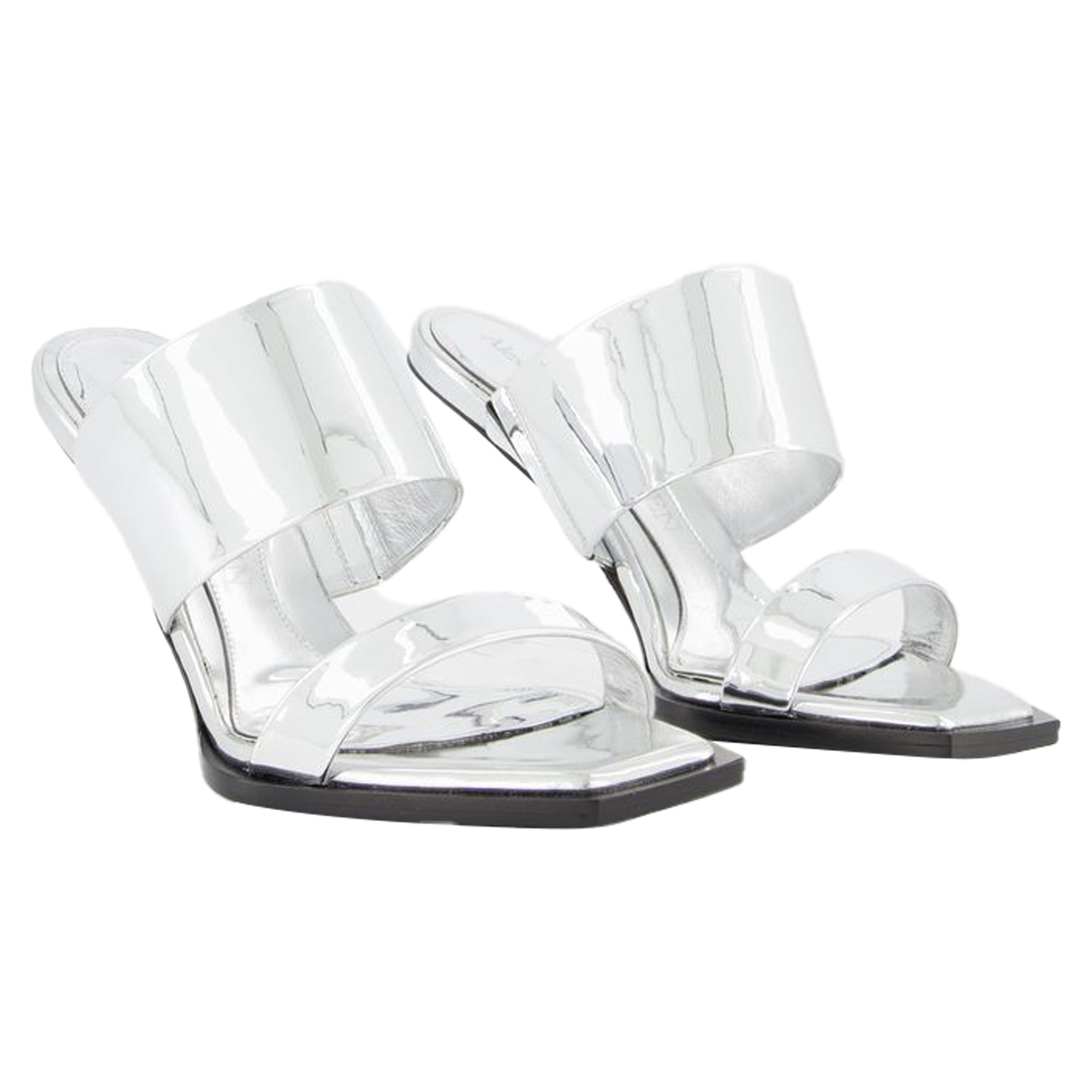 Sandals - Alexander Mcqueen - Silver - Leather