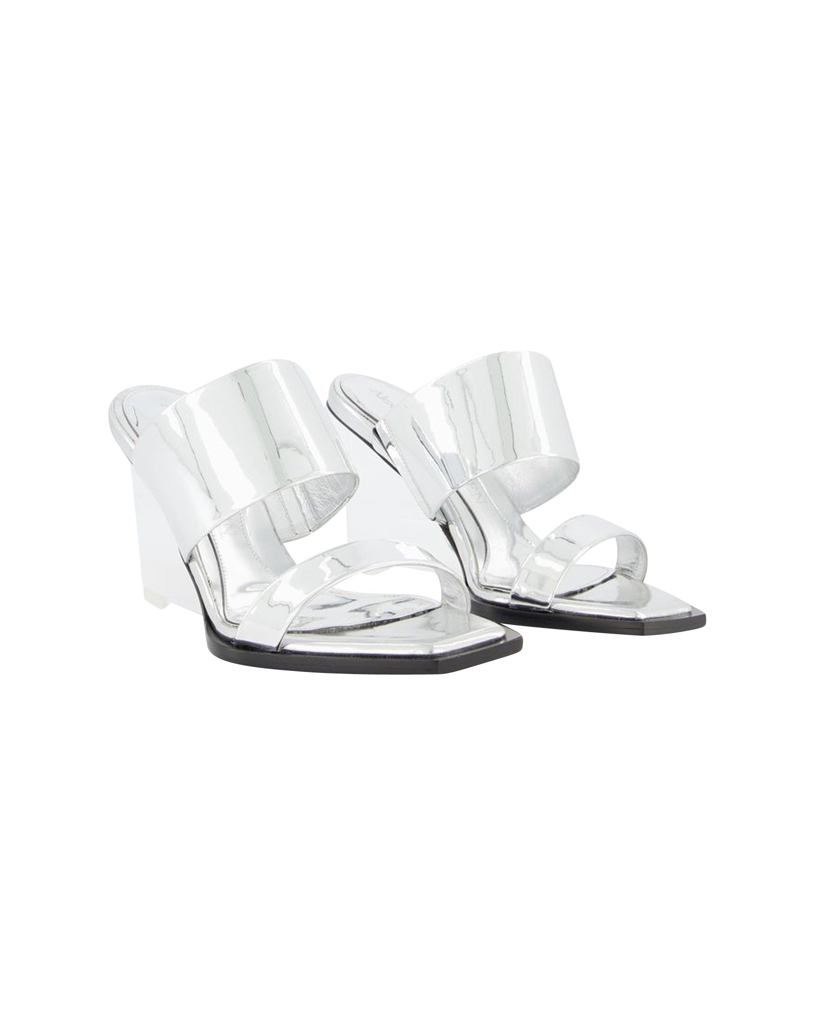 Sandals - Alexander Mcqueen - Silver - Leather