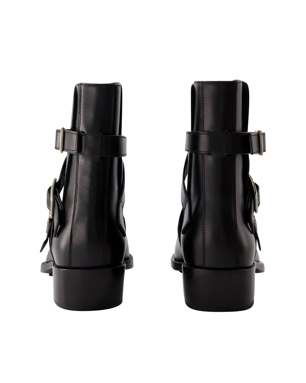 Punk Ankle Boots - Alexander Mcqueen - Leather - Black/Silver