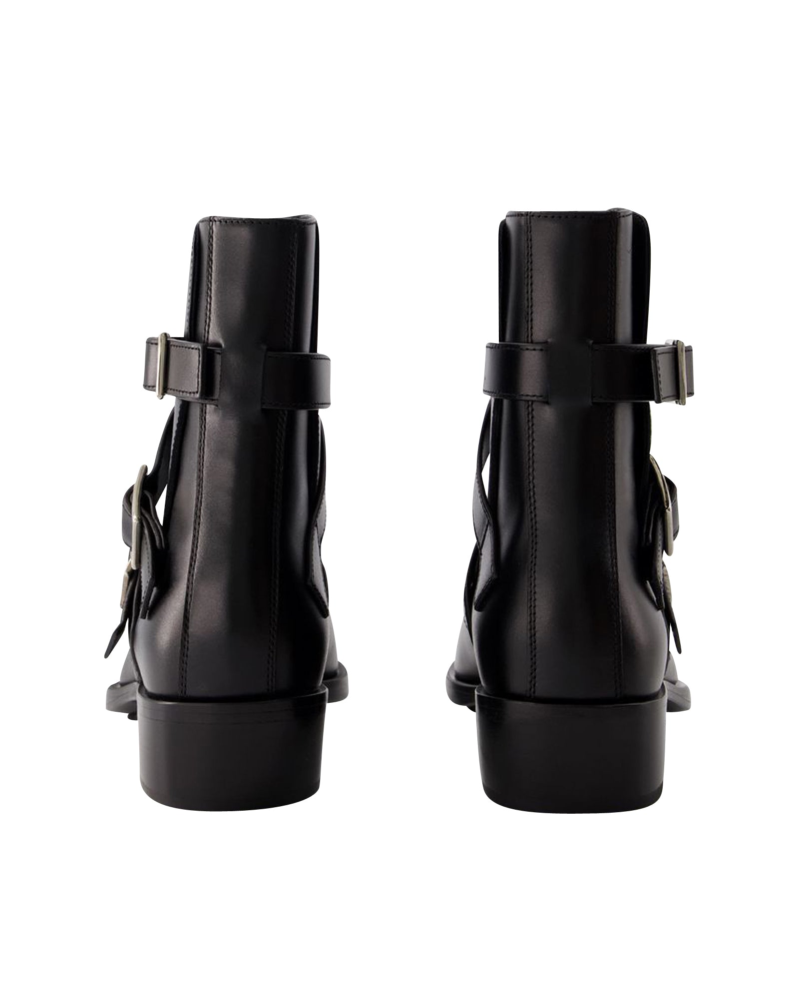 Punk Ankle Boots - Alexander Mcqueen - Leather - Black/Silver