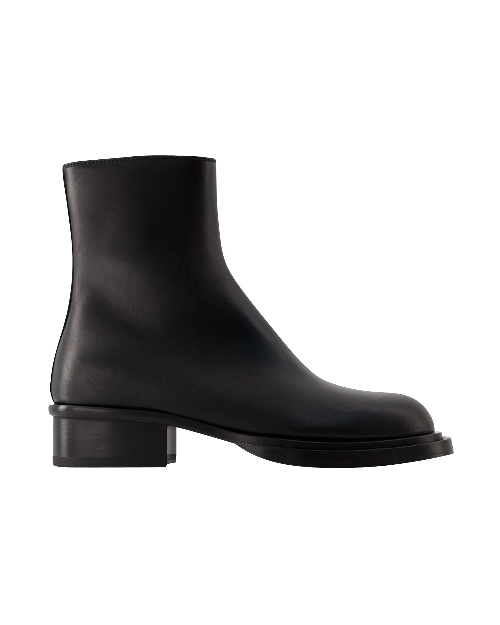Cuban Stack Ankle Boots - Alexander Mcqueen - Leather - Black