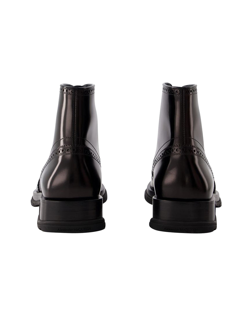 Laced Ankle Boots - Alexander Mcqueen - Leather - Black