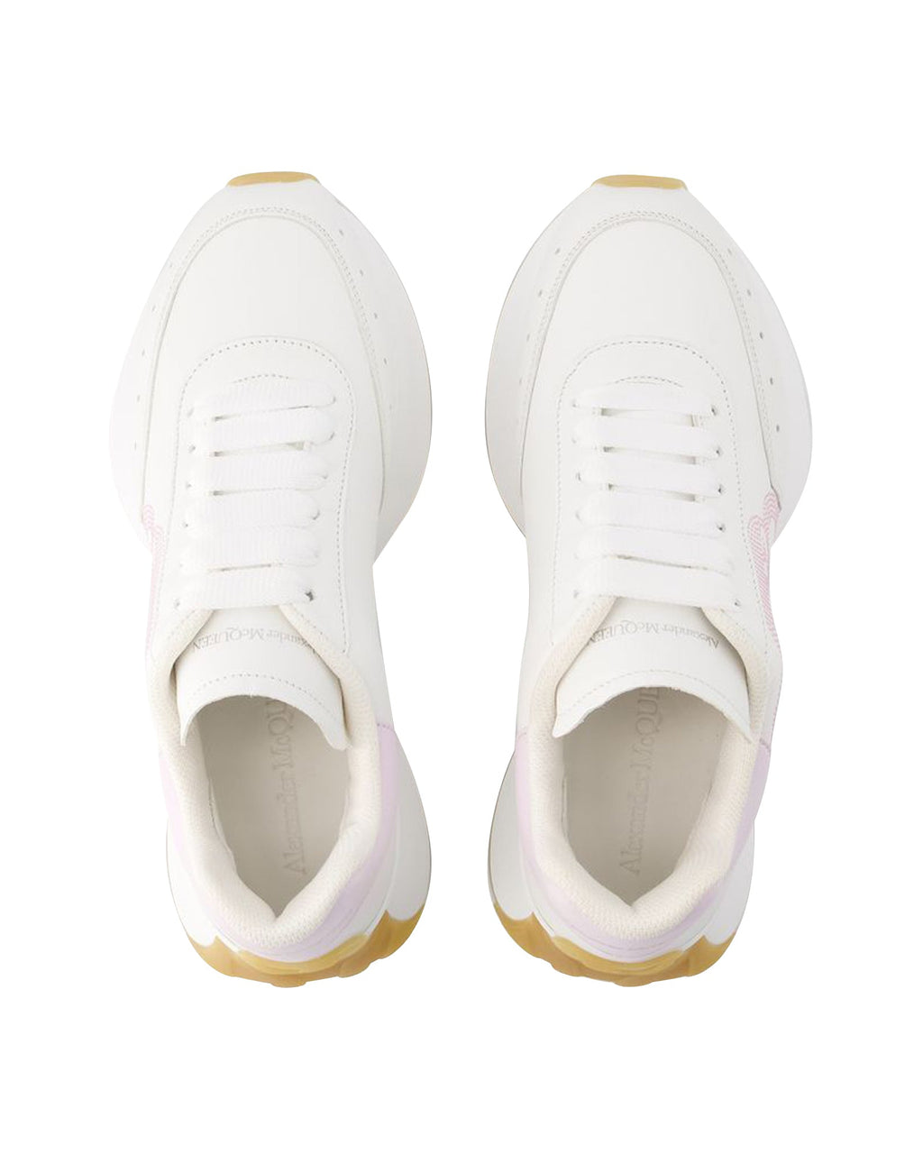 Sprint Runner Sneakers - Alexander Mcqueen - Leather - White
