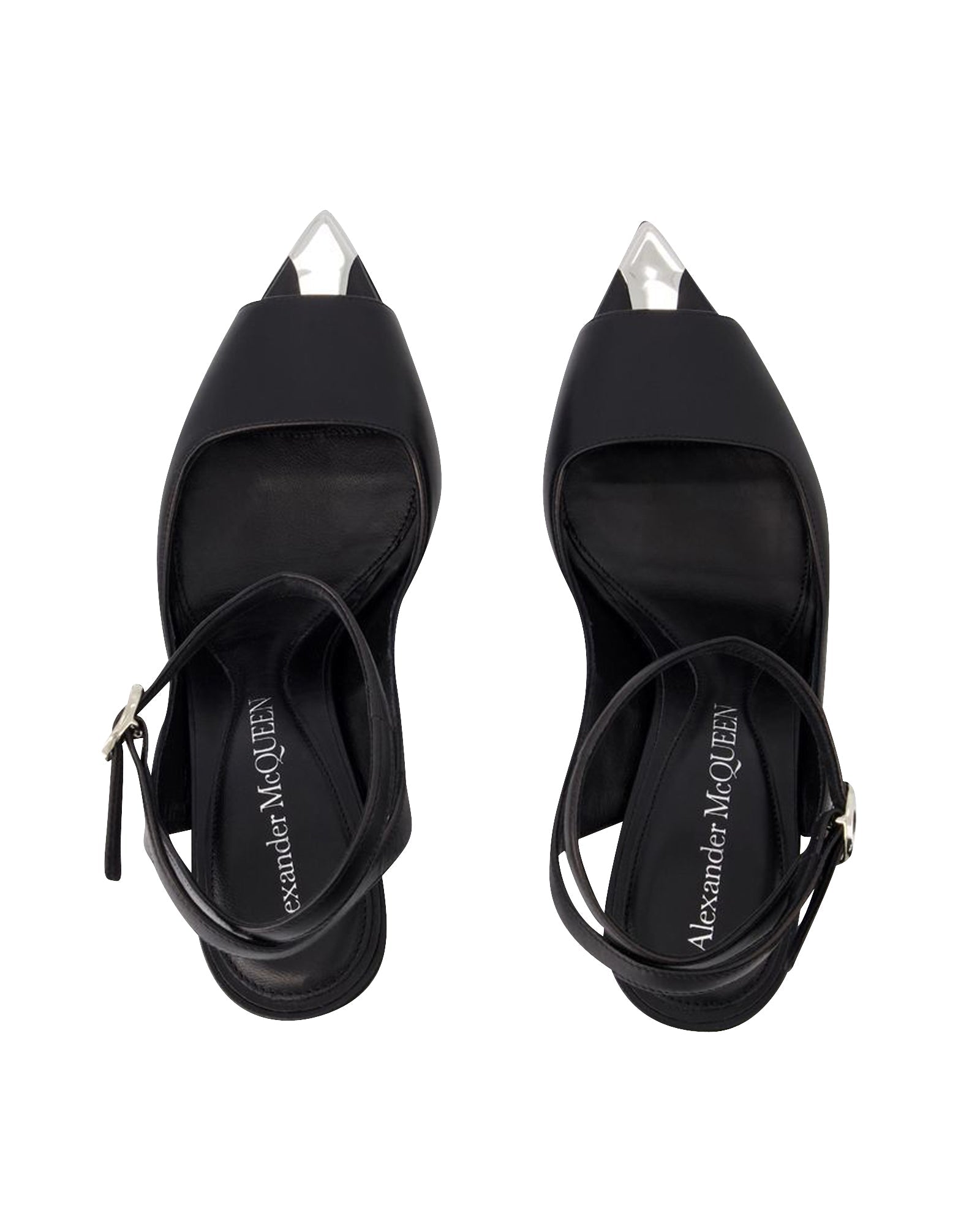 Punk Sandals - Alexander Mcqueen - Leather - Black/Silver