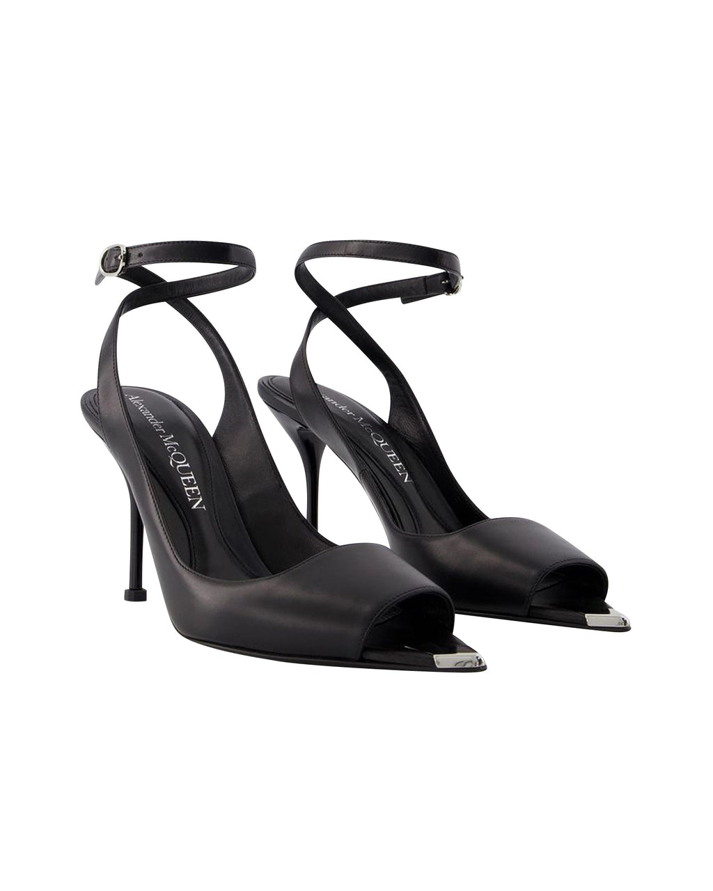 Punk Sandals - Alexander Mcqueen - Leather - Black/Silver