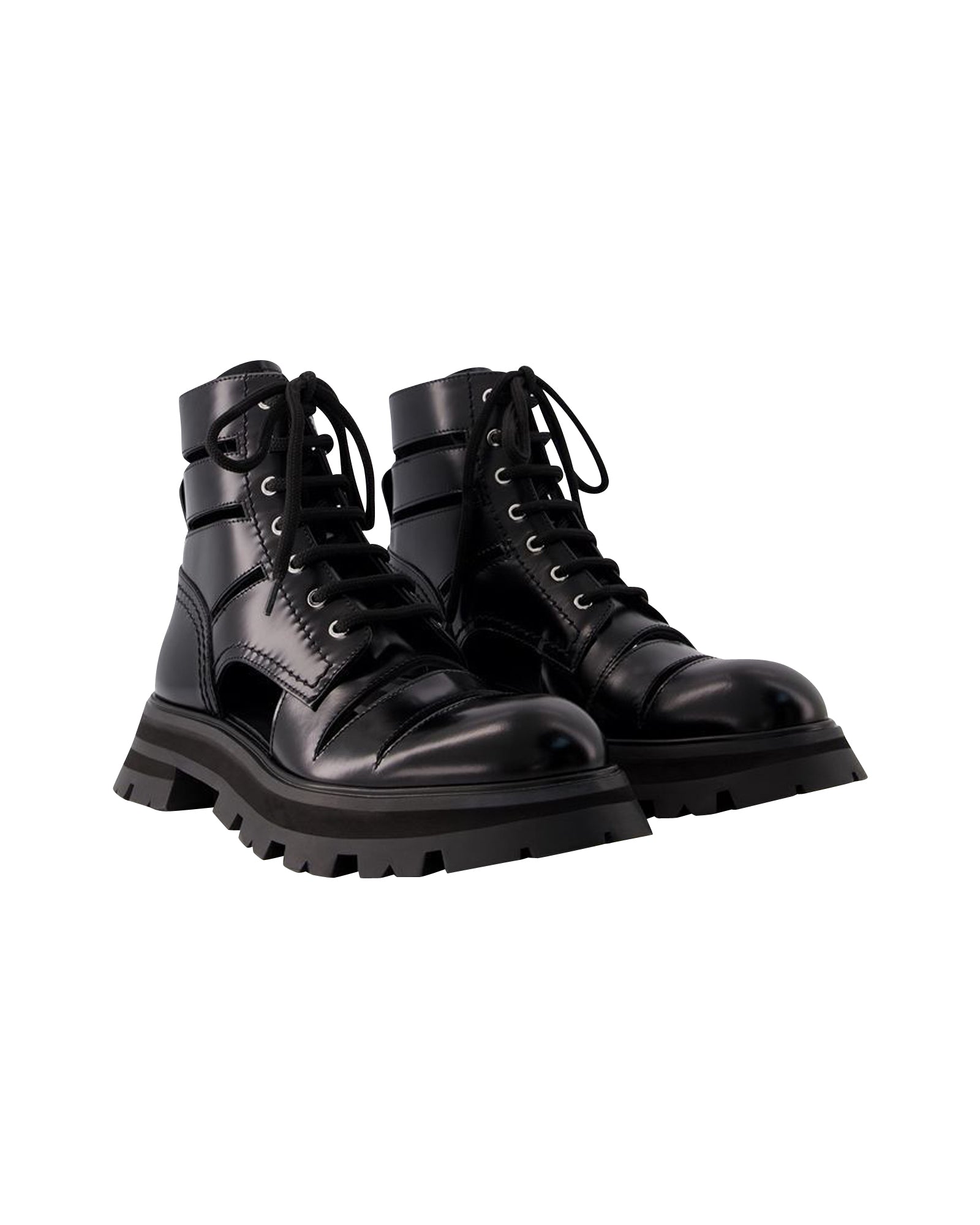 Wander Ankle Boots - Alexander Mcqueen - Leather - Black