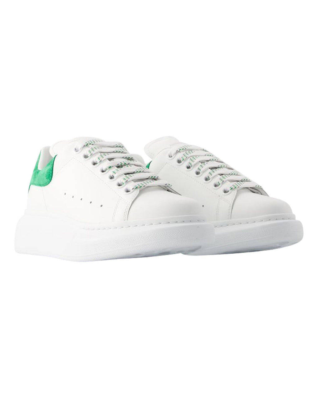 Oversized Sneakers - Alexander Mcqueen - Leather - White/Green