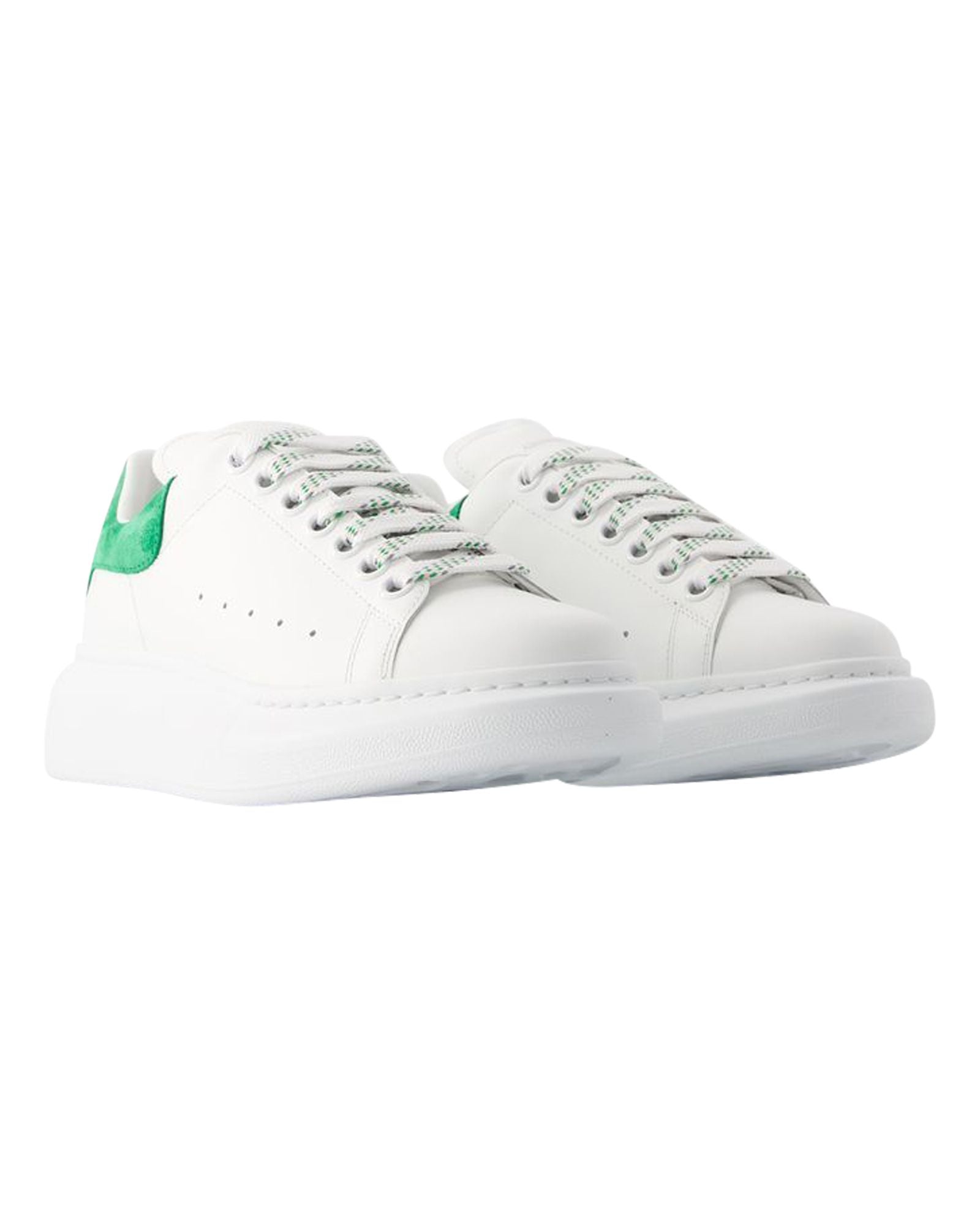 Oversized Sneakers - Alexander Mcqueen - Leather - White/Green