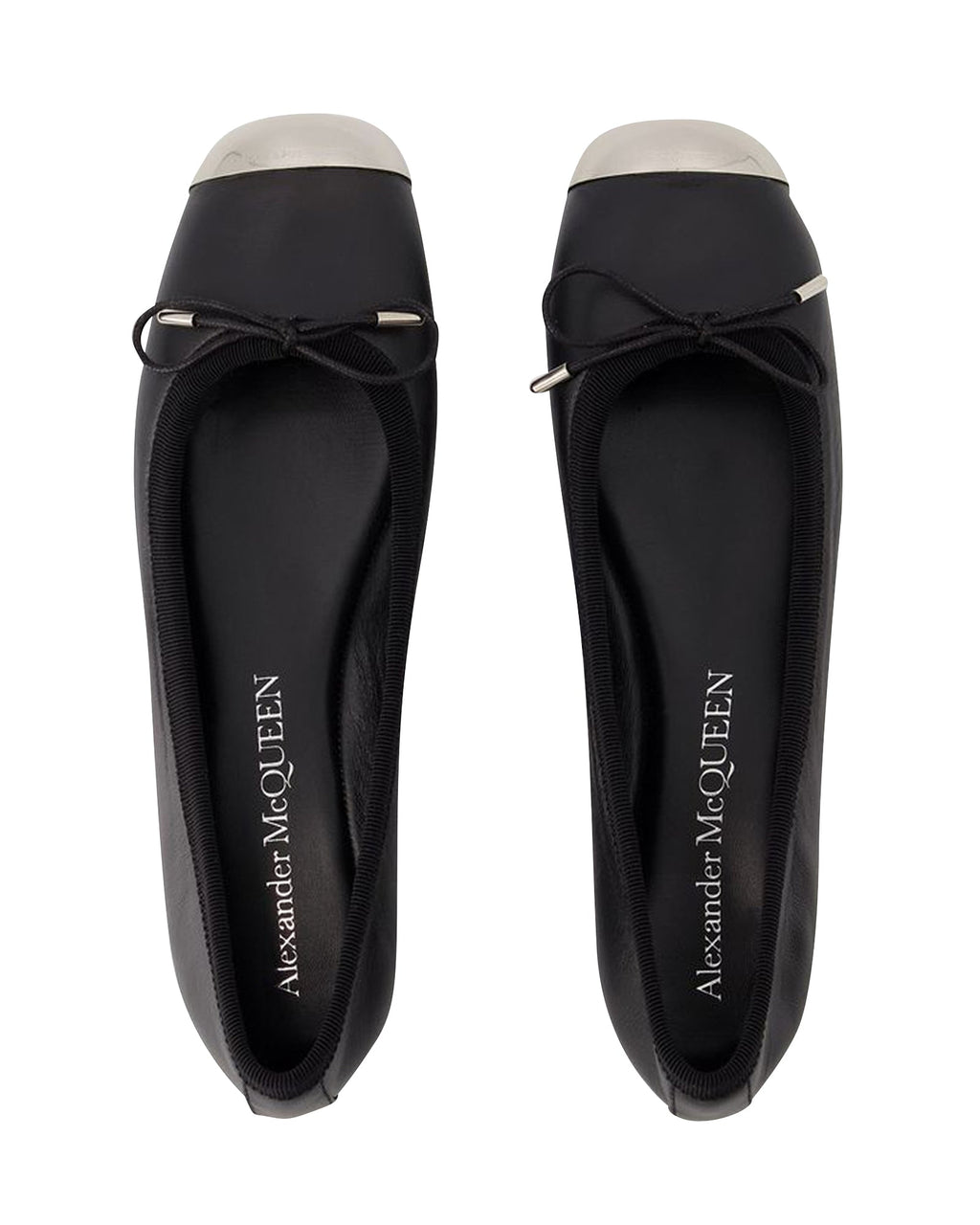 Punk Ballet Flats - Alexander Mcqueen - Leather - Black/Silver
