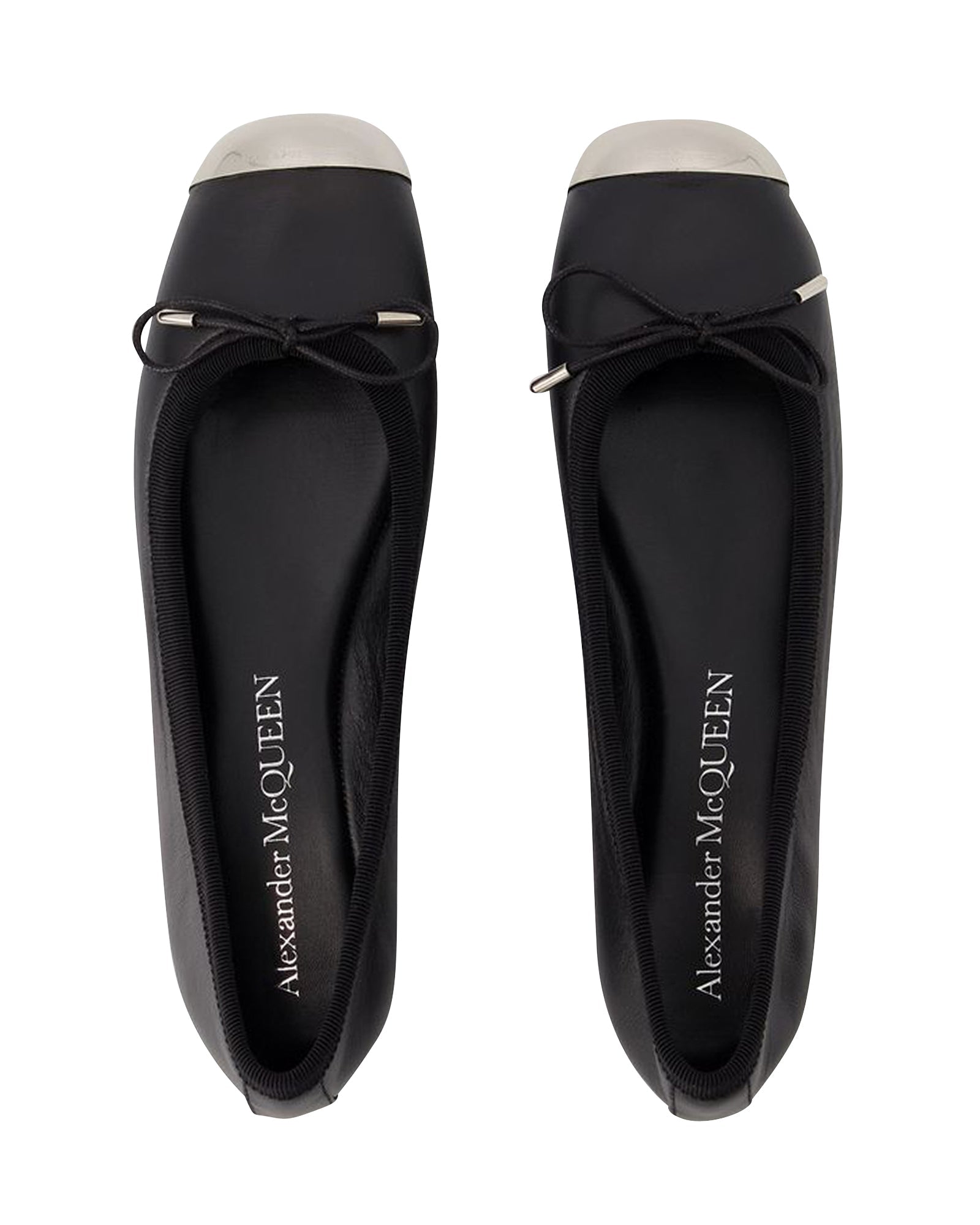 Punk Ballet Flats - Alexander Mcqueen - Leather - Black/Silver