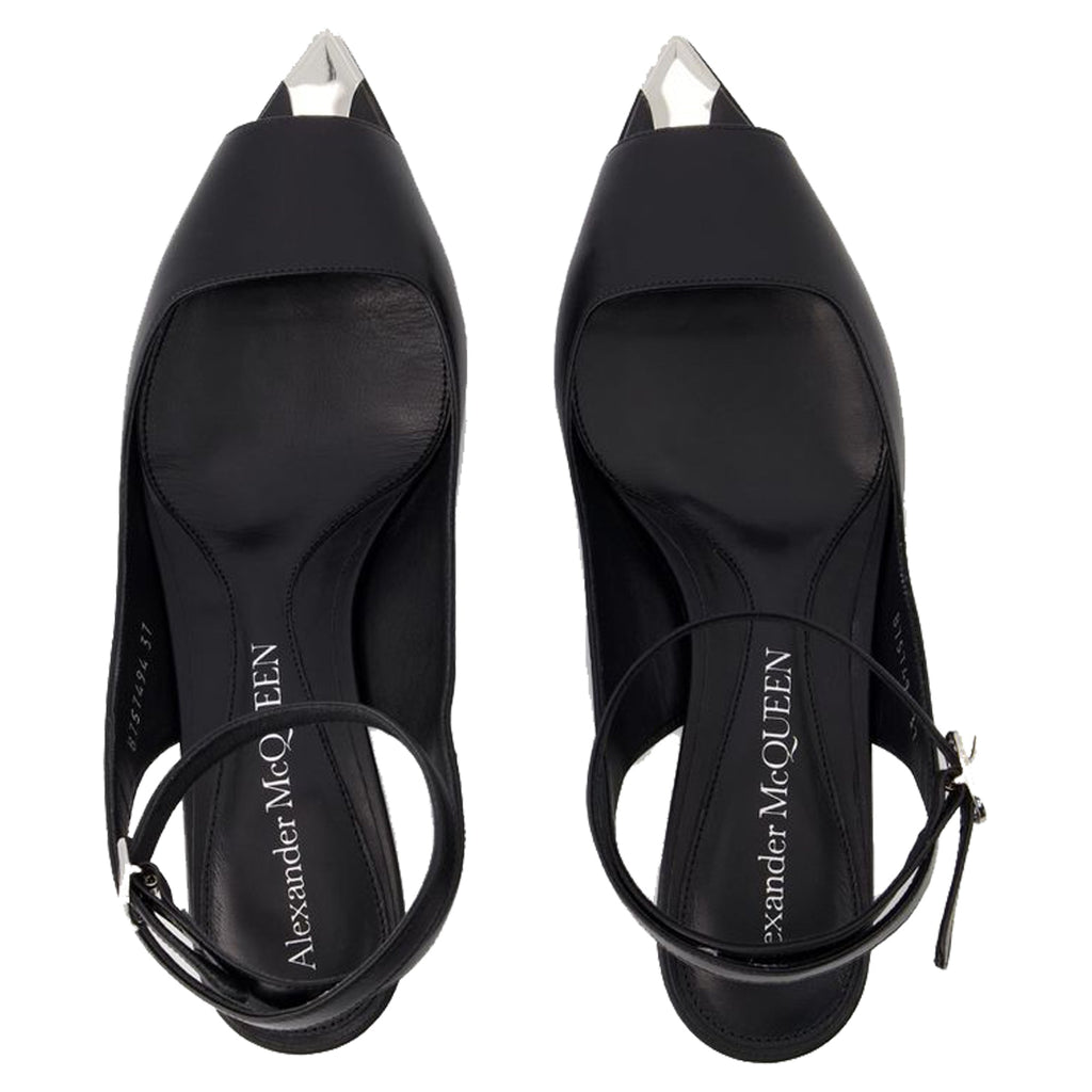 Punk Sandals - Alexander Mcqueen - Leather - Black/Silver