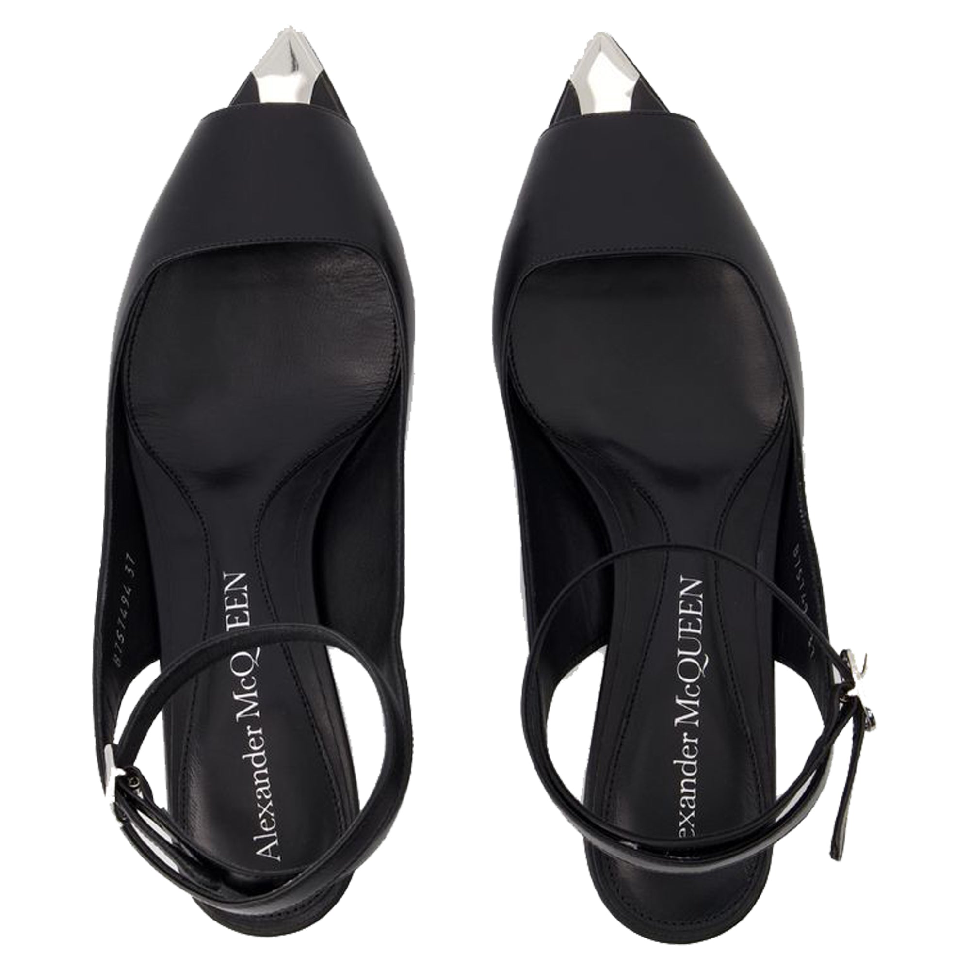 Punk Sandals - Alexander Mcqueen - Leather - Black/Silver