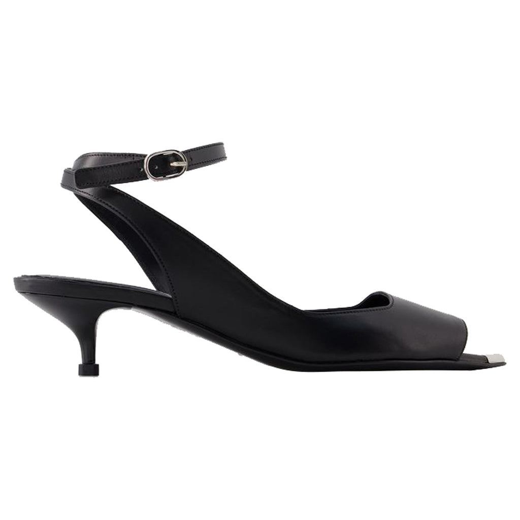 Punk Sandals - Alexander Mcqueen - Leather - Black/Silver