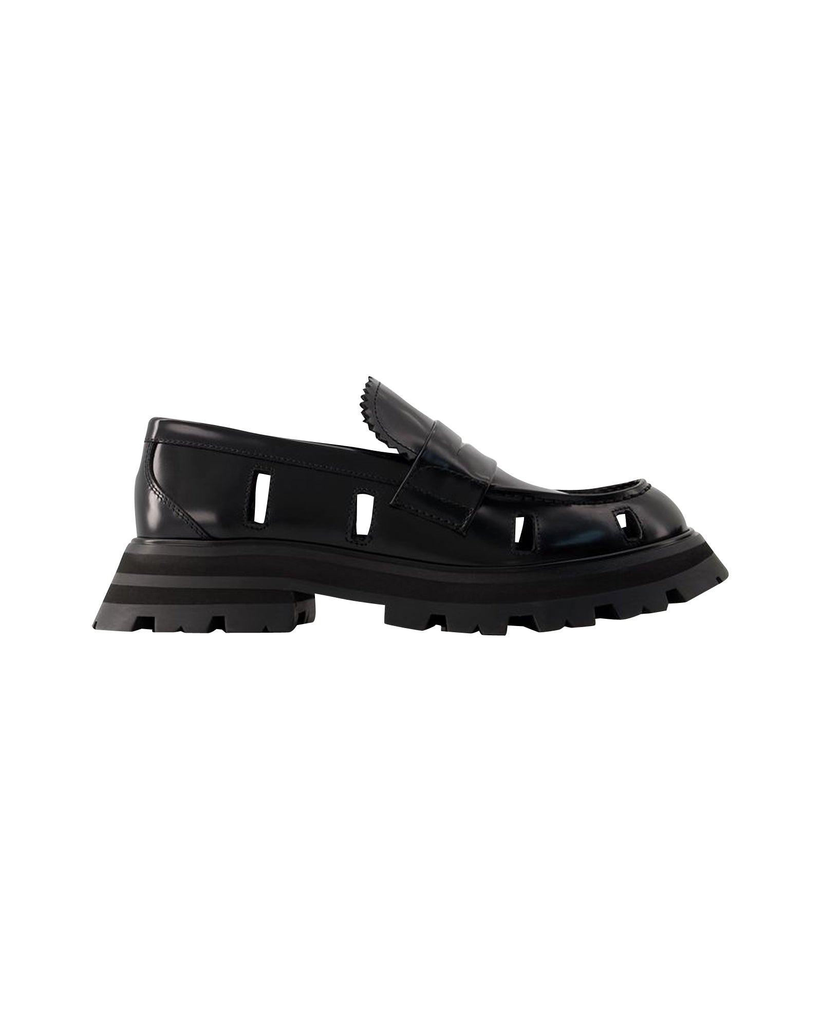 Wander Ankle Boots - Alexander Mcqueen - Black/White - Leather
