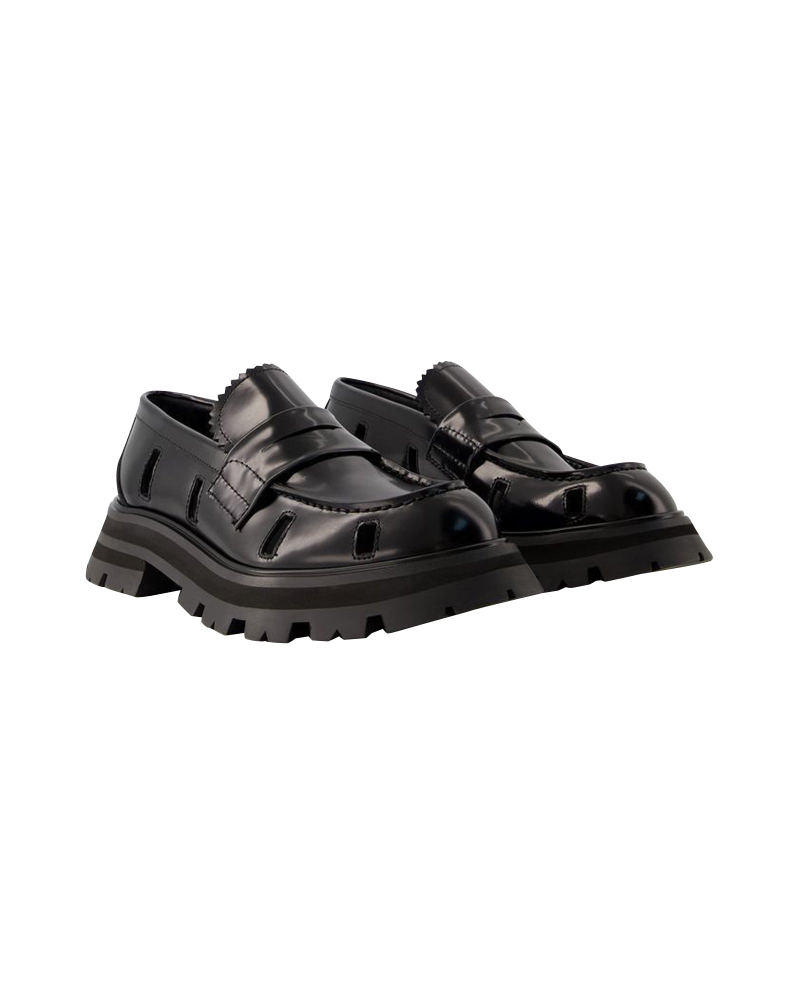 Wander Ankle Boots - Alexander Mcqueen - Black/White - Leather