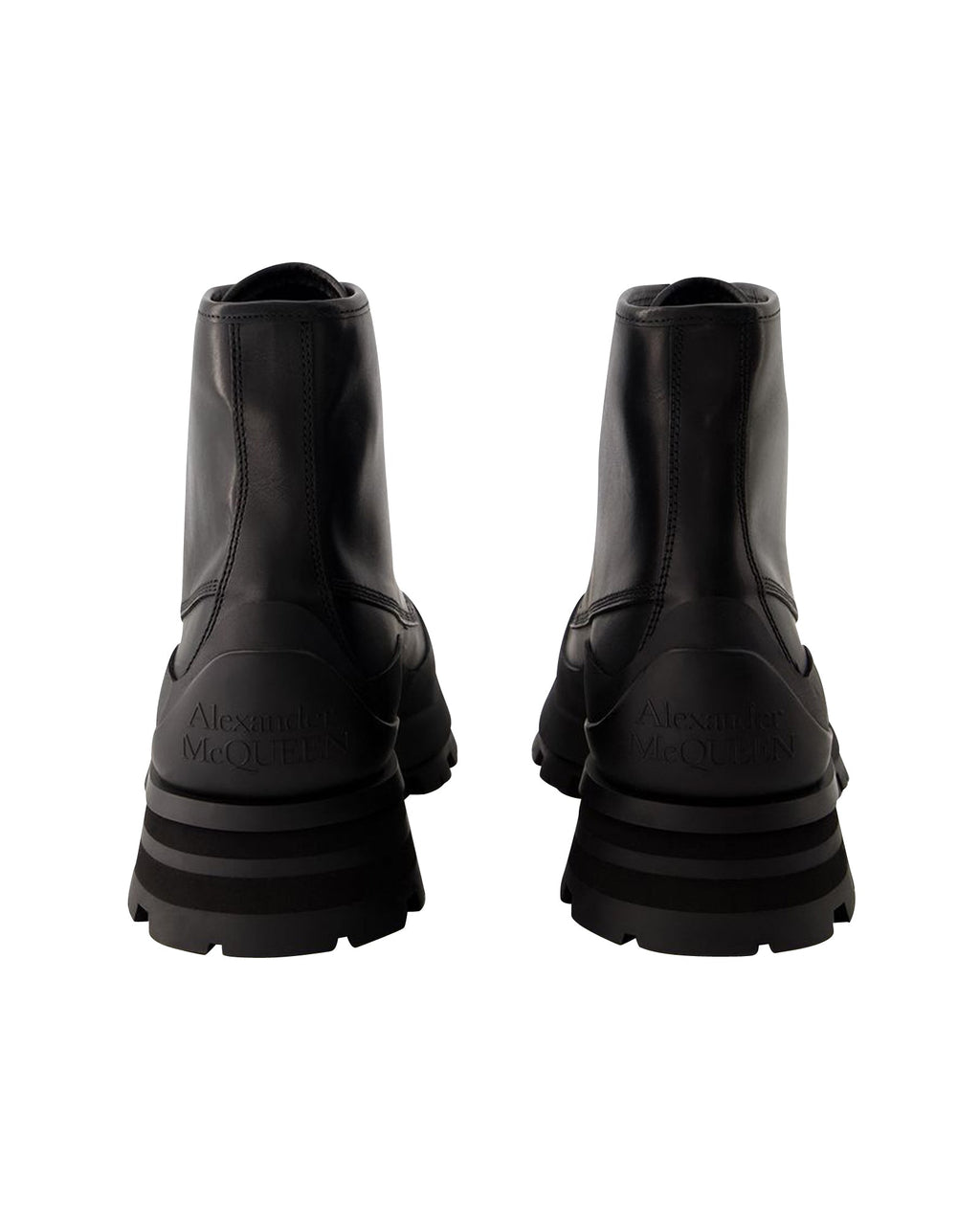 Tread Ankle Boots - Alexander Mcqueen - Leather - Black