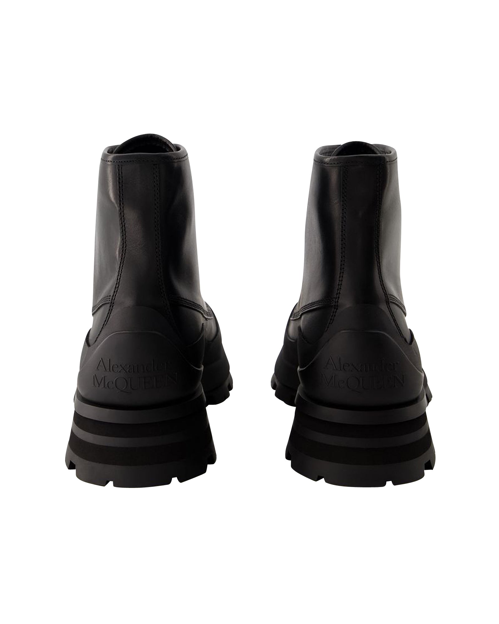 Tread Ankle Boots - Alexander Mcqueen - Leather - Black