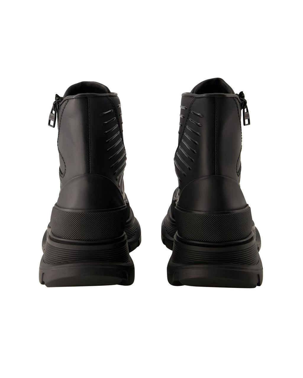 Tread Ankle Boots - Alexander Mcqueen - Leather - Black